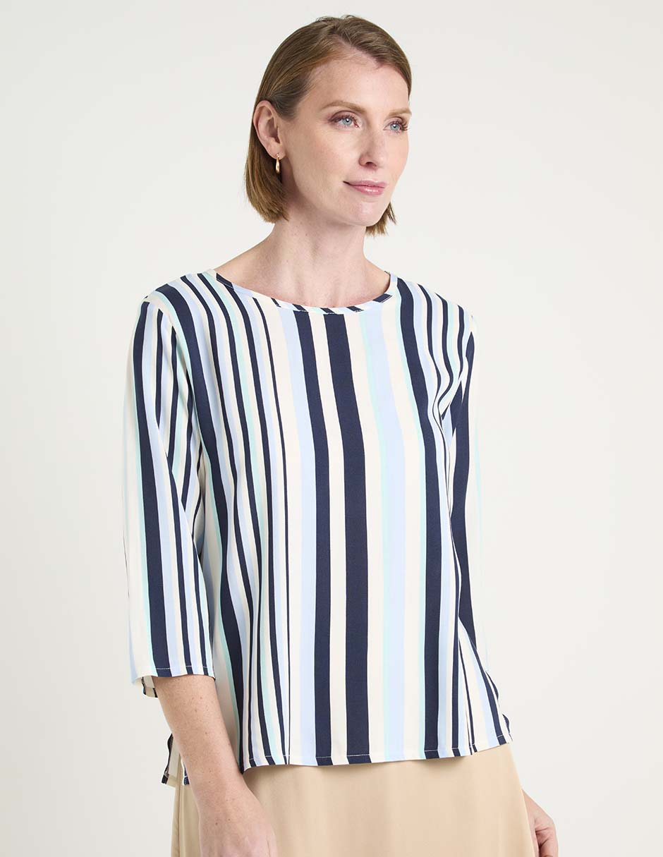 Blusa manga 3/4 para mujer Blusa manga 3/4 para mujer