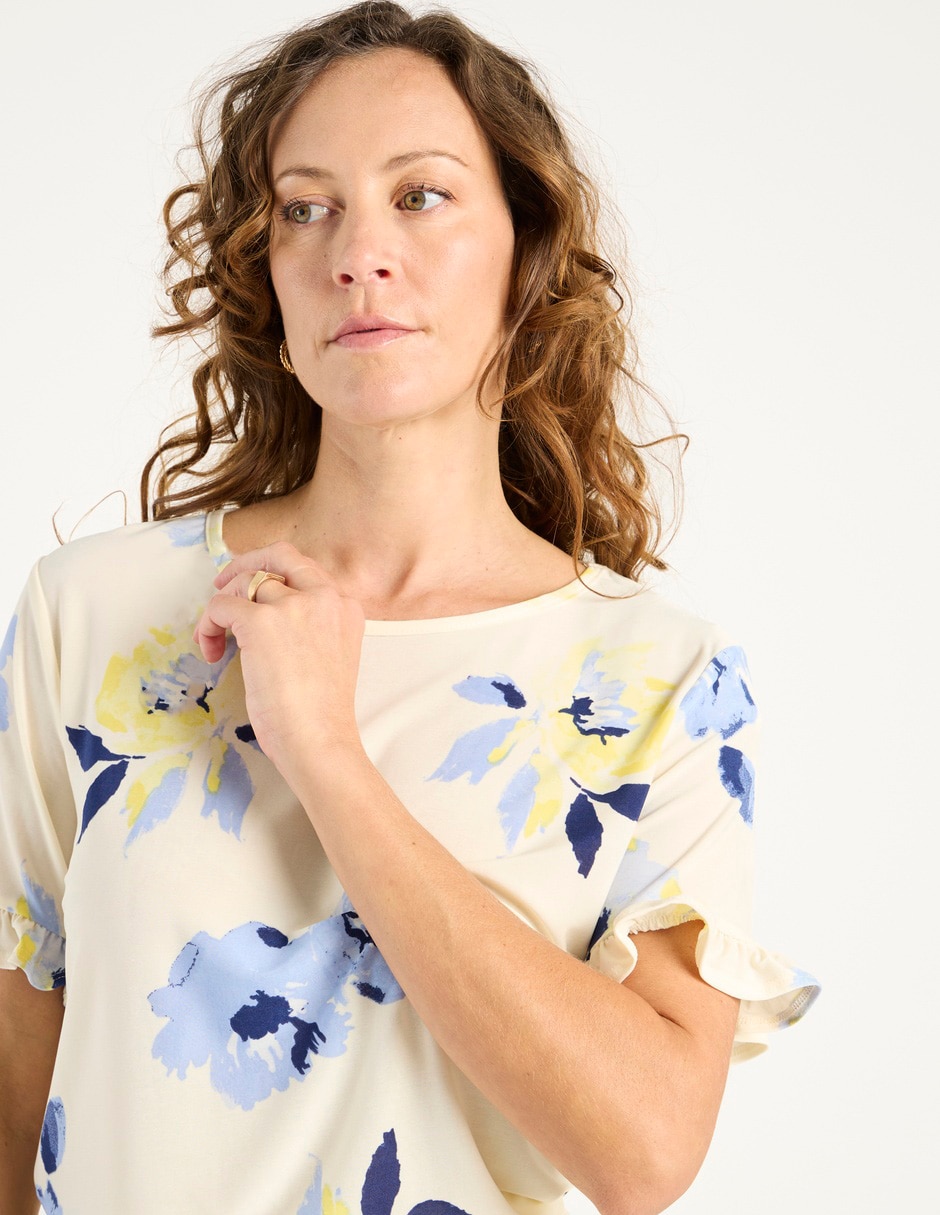 Blusa manga corta para mujer 4