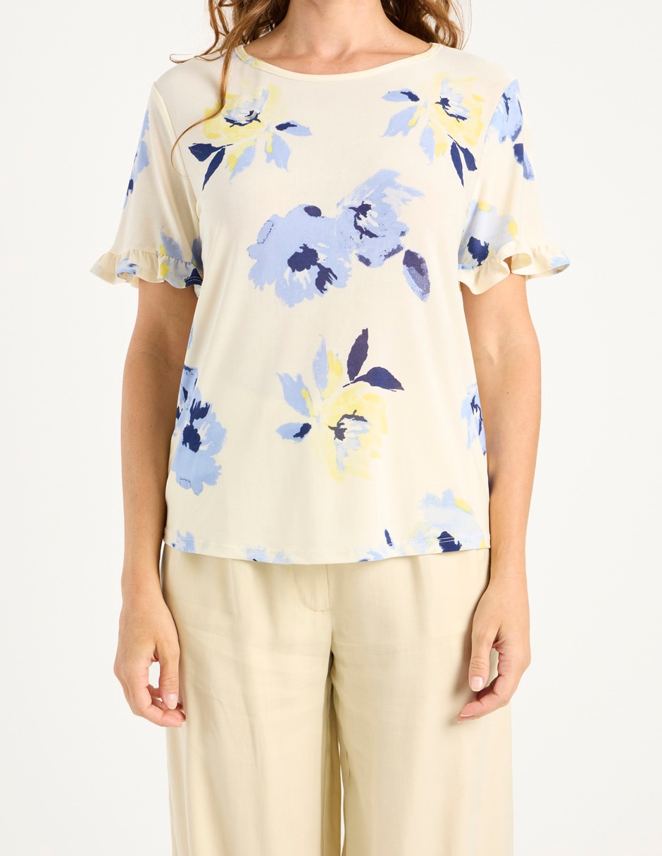 Blusa manga corta para mujer 7