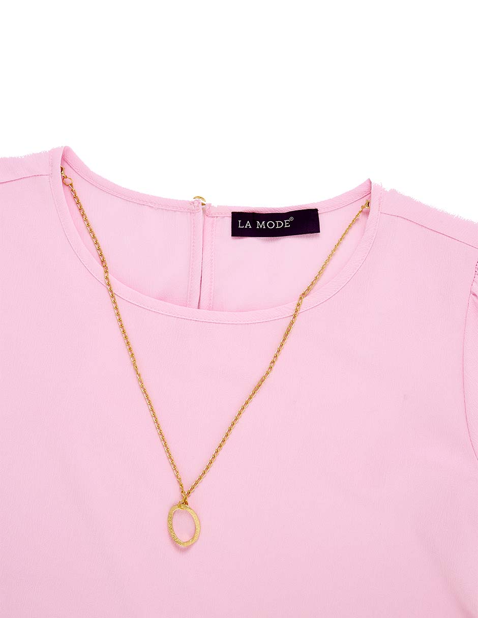 Blusa manga corta para mujer 5