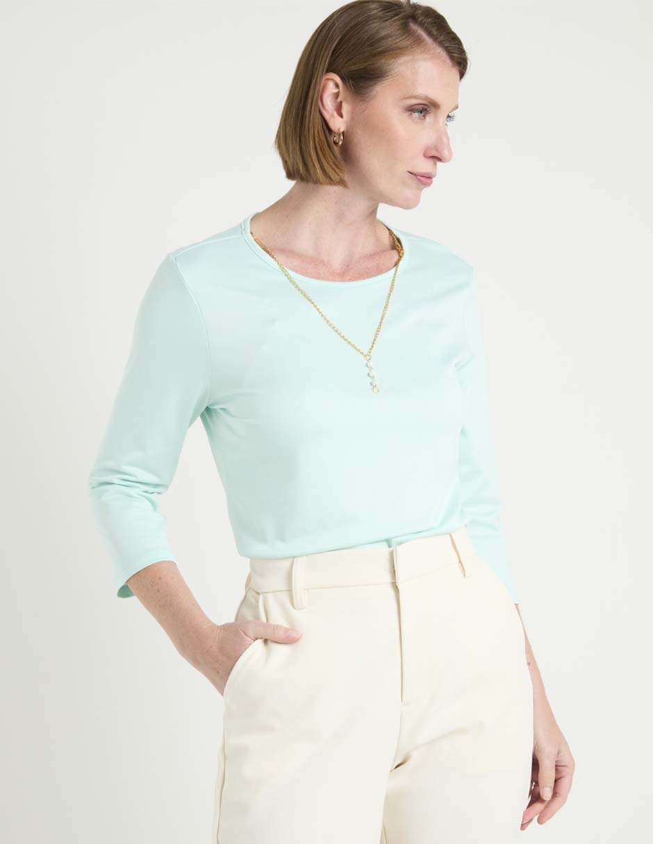 Blusa manga 3/4 para mujer 2