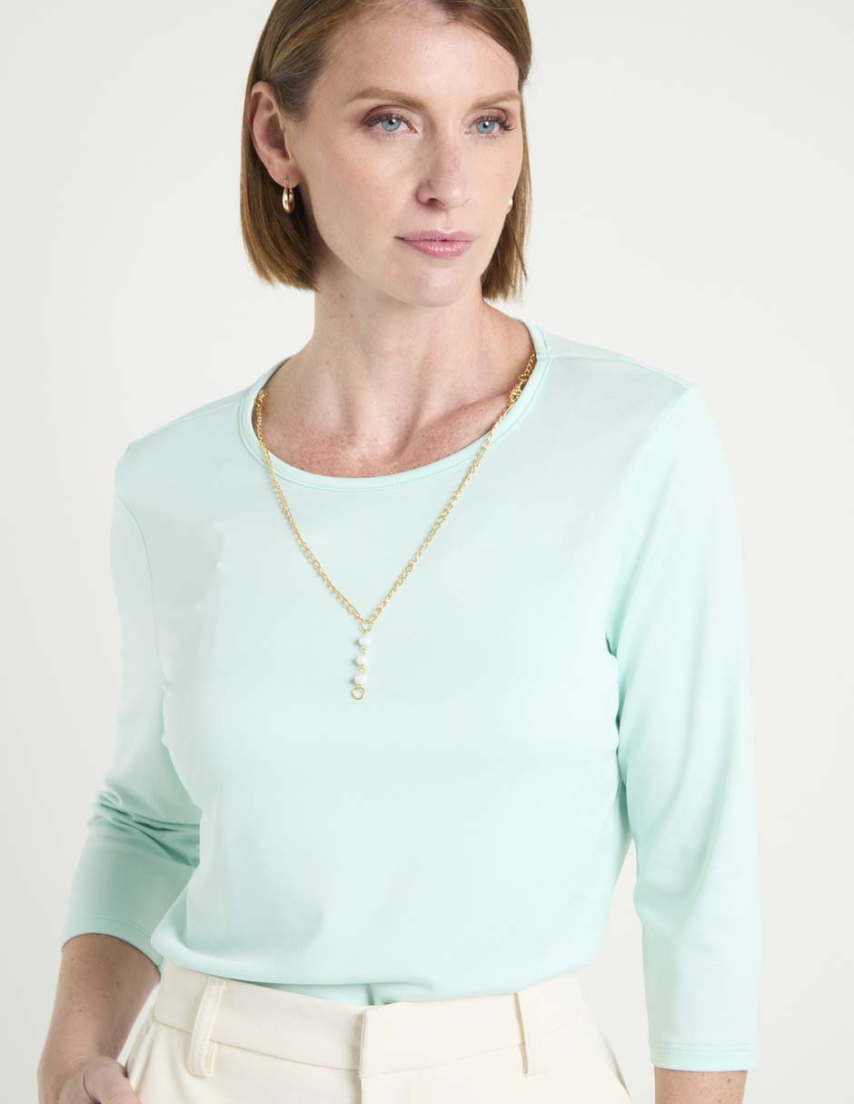 Blusa manga 3/4 para mujer 5
