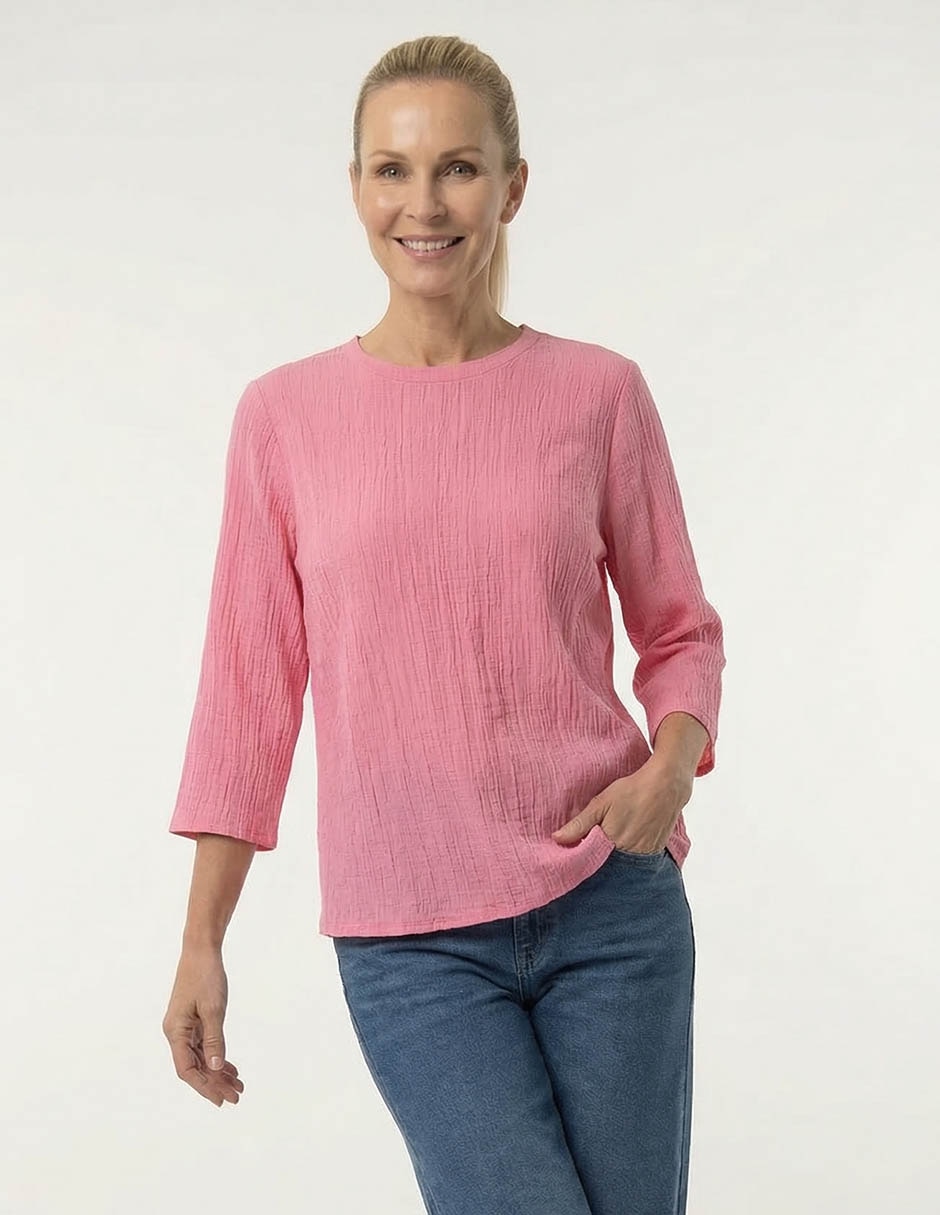 Blusa manga 3/4 para mujer Blusa manga 3/4 para mujer