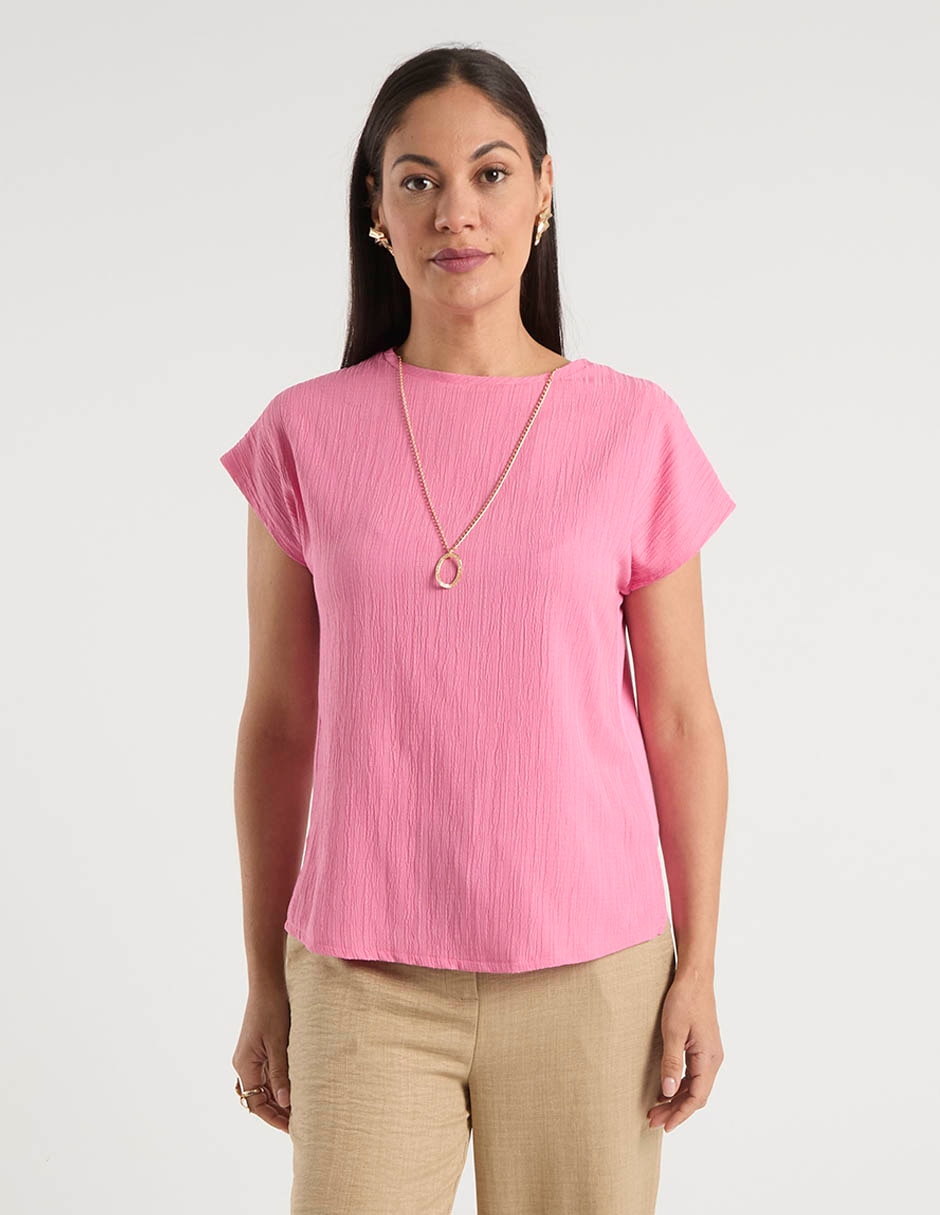Blusa manga corta para mujer 2
