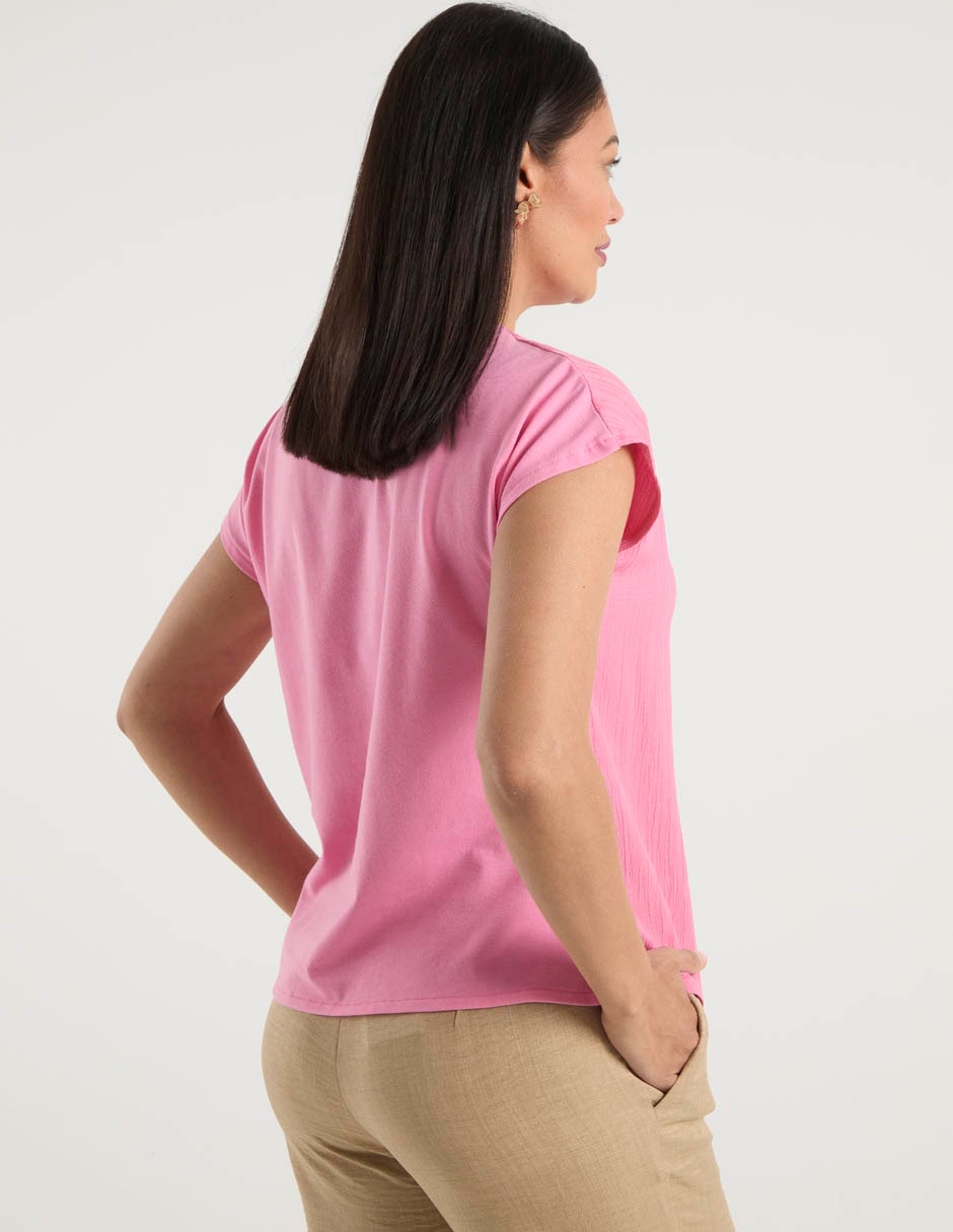 Blusa manga corta para mujer 6