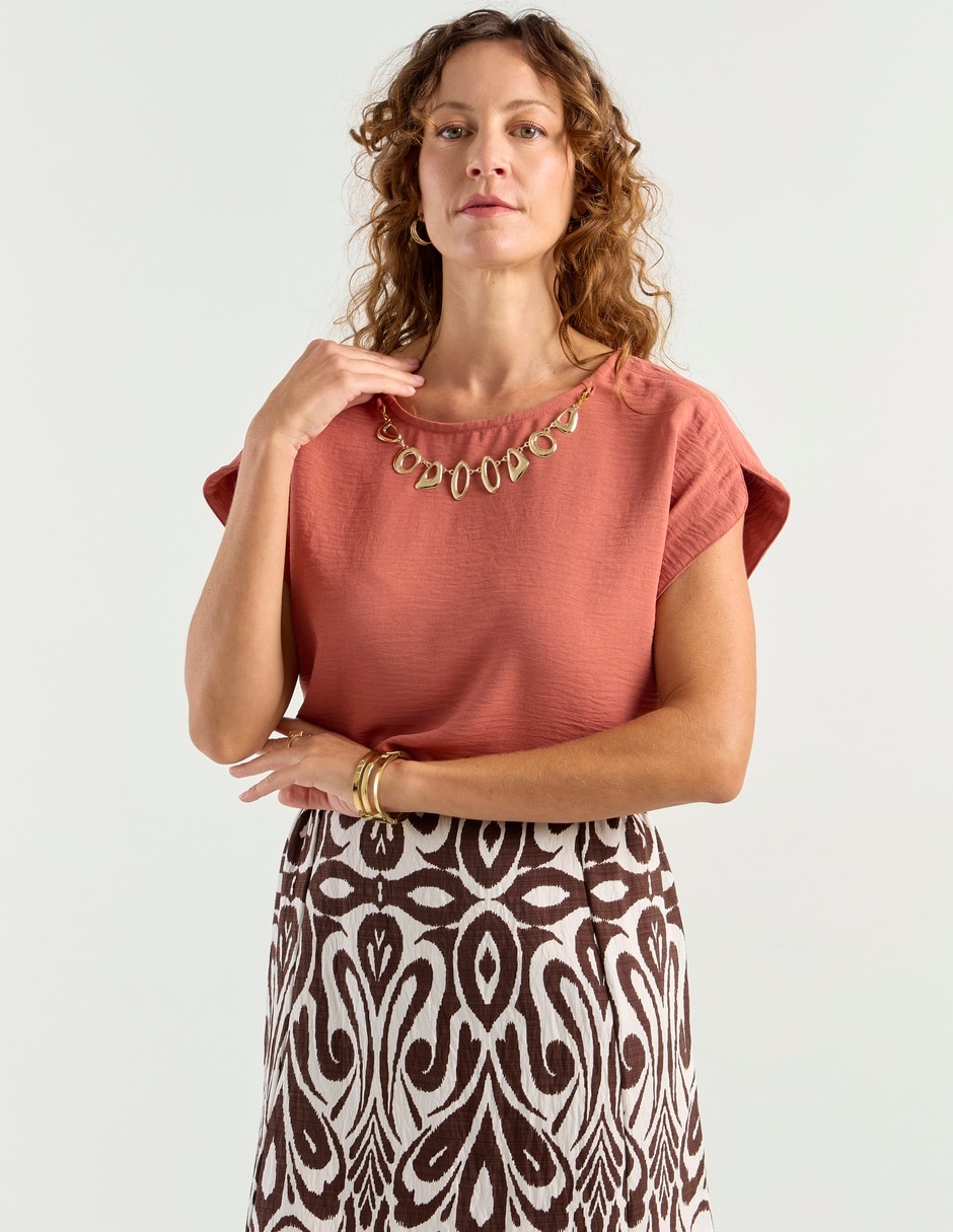 Blusa manga corta para mujer Blusa manga corta para mujer