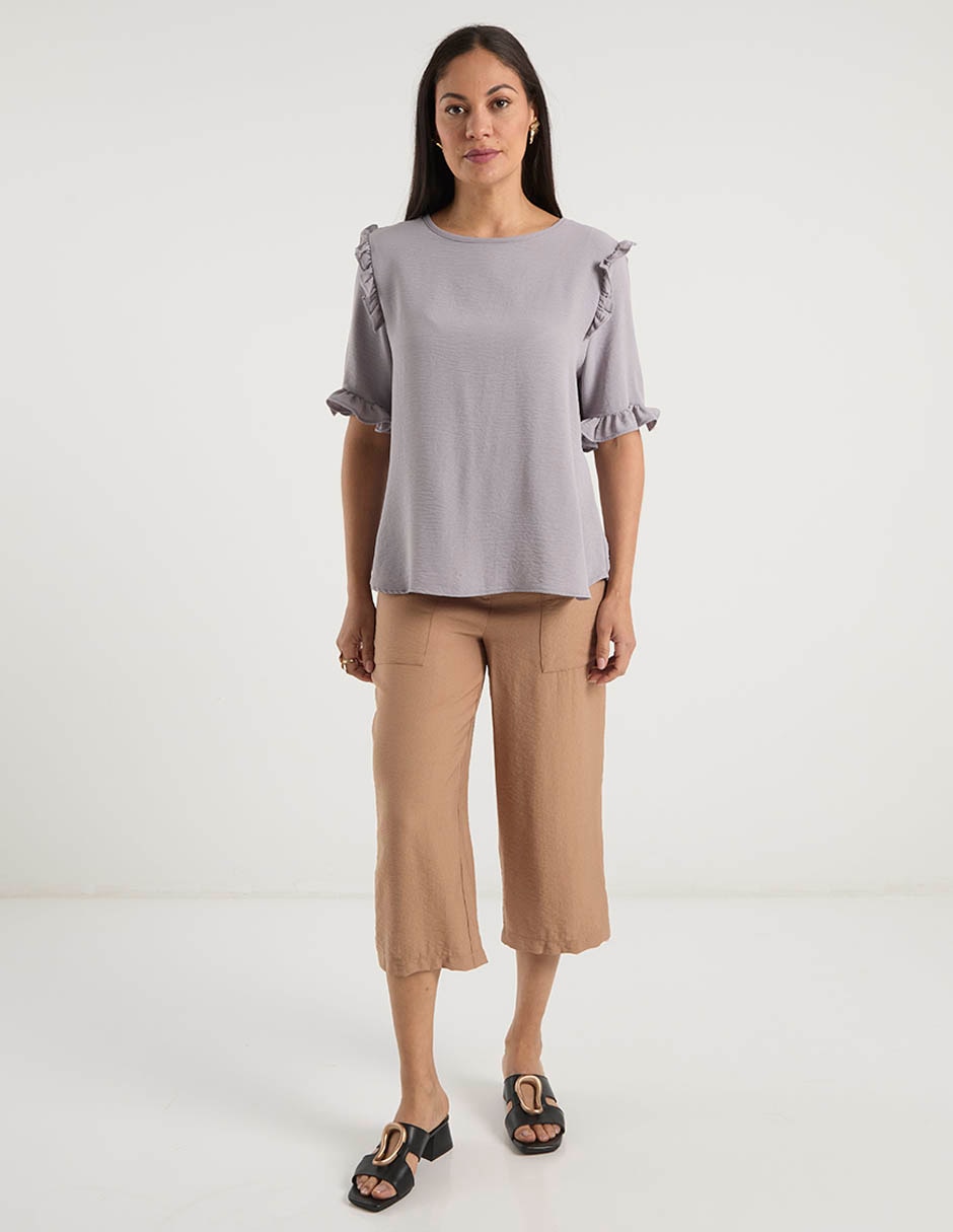 Pantalón capri straight para mujer 2