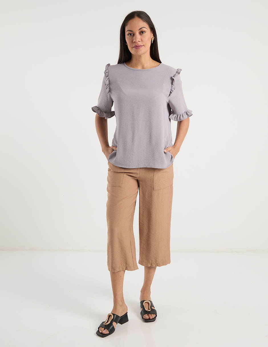 Pantalón capri straight para mujer 3