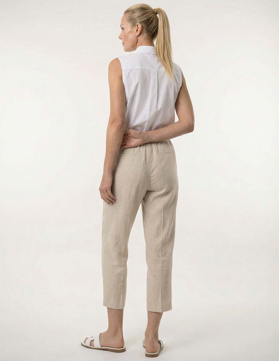 Pantalón capri recto para mujer 2