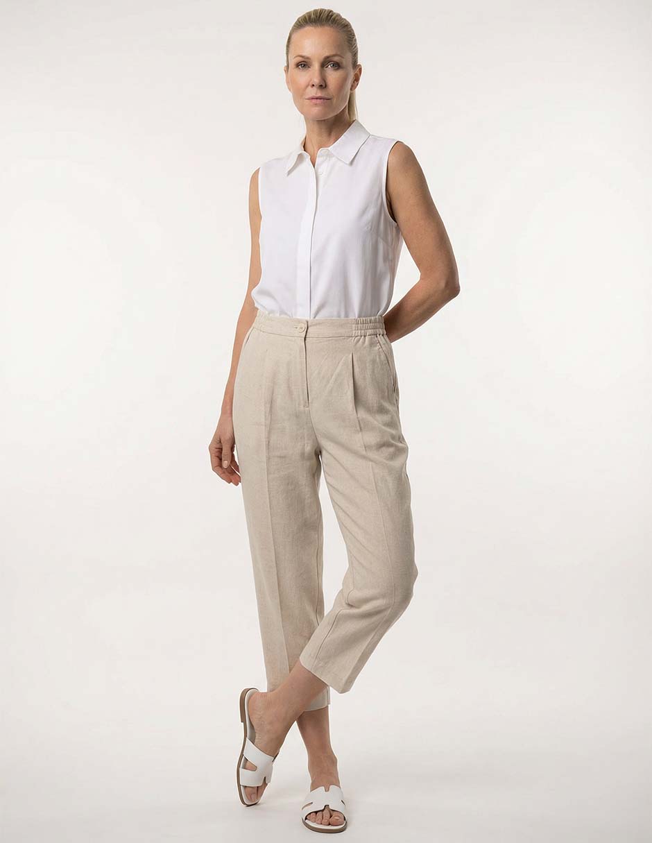 Pantalón capri recto para mujer 3