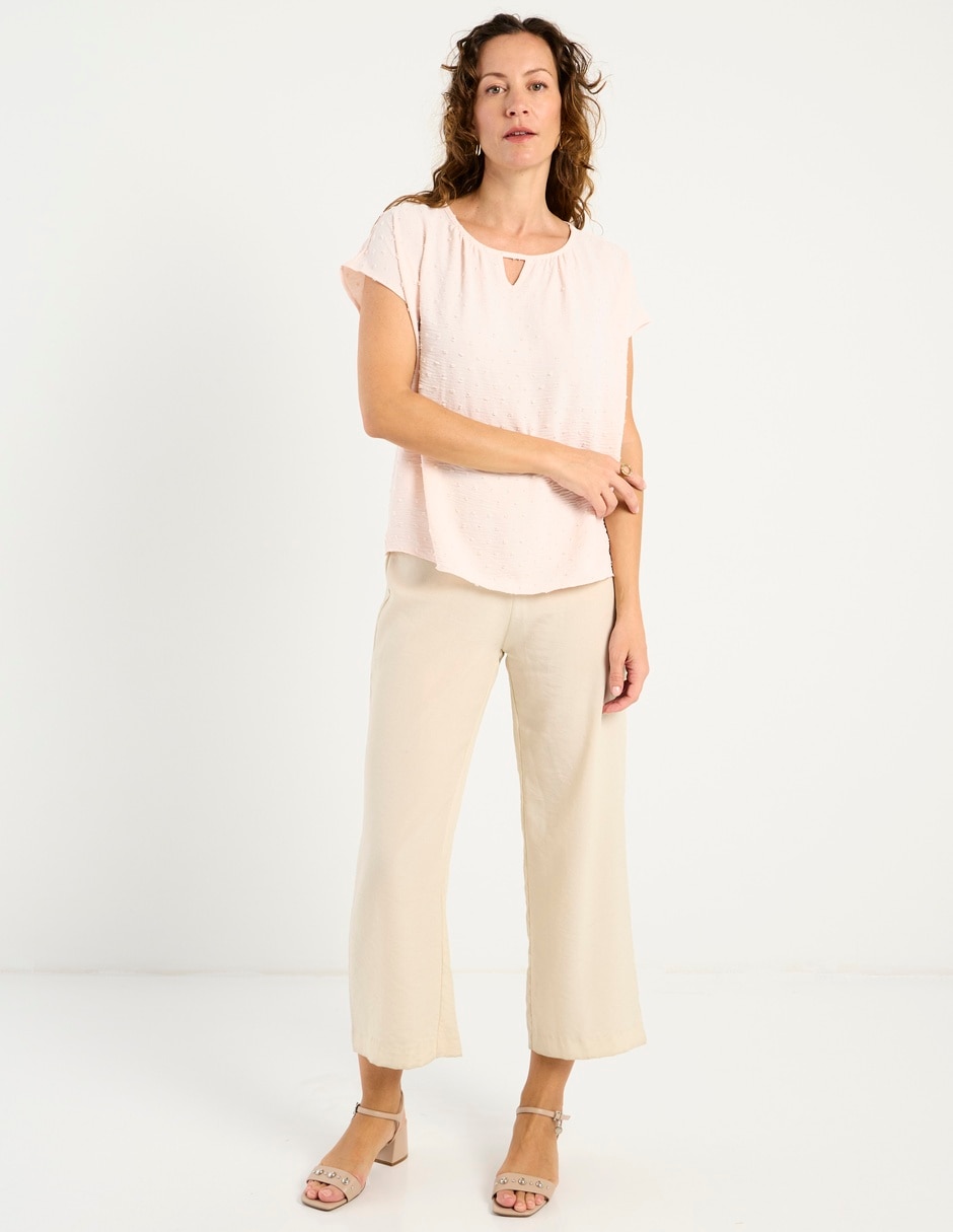 Blusa manga corta para mujer 3