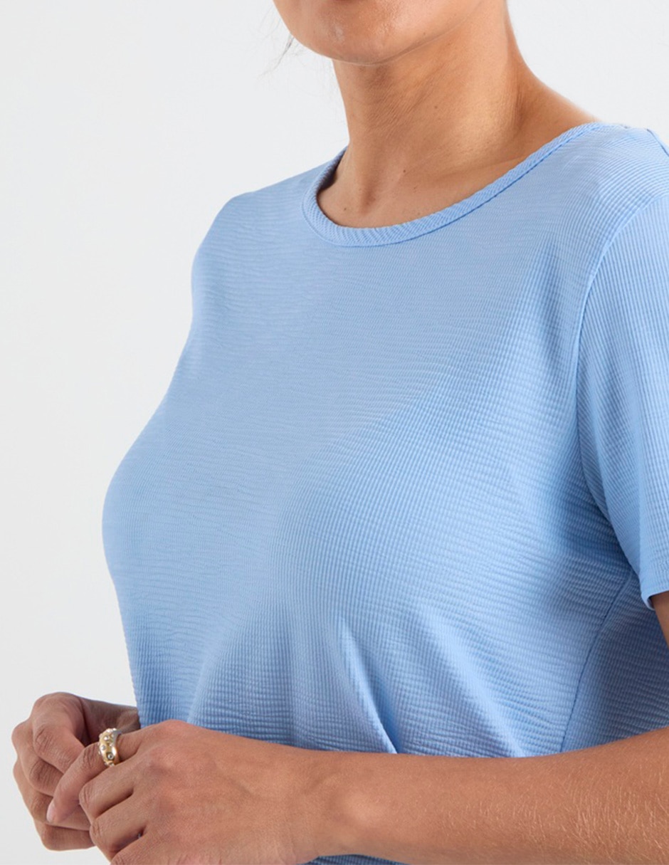 Blusa manga corta para mujer 4