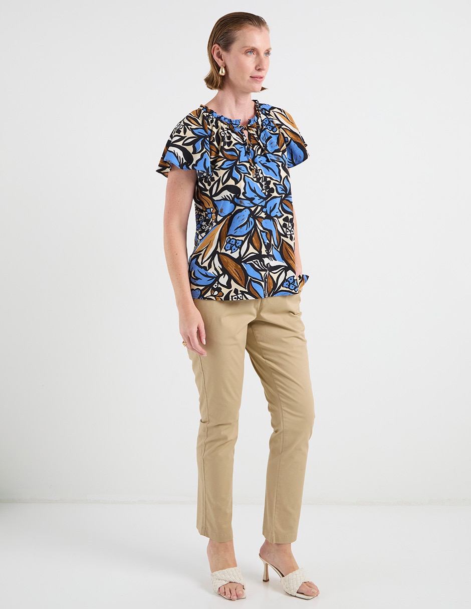 Blusa manga corta para mujer 3