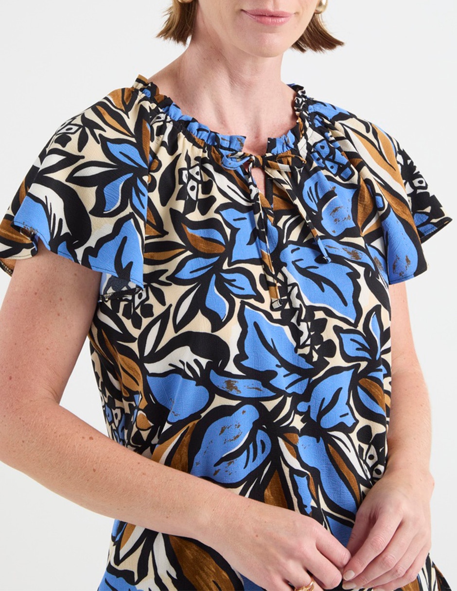 Blusa manga corta para mujer 5
