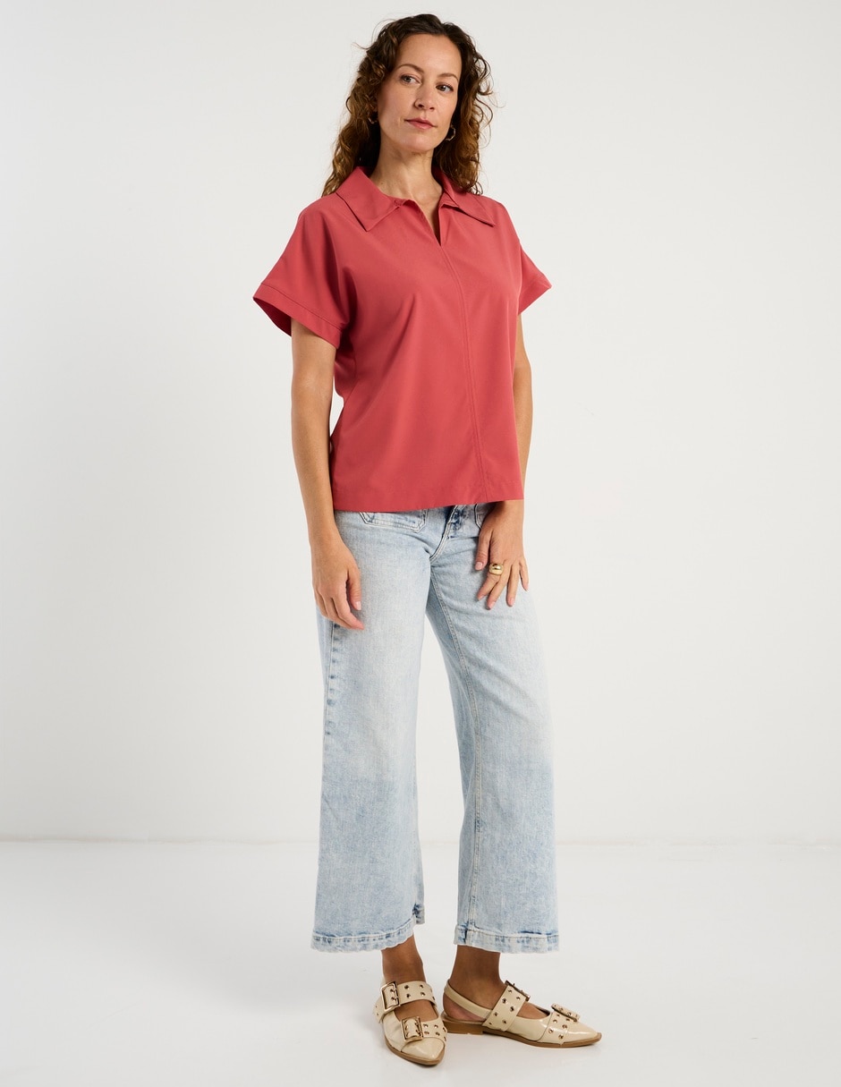 Blusa manga corta para mujer 3