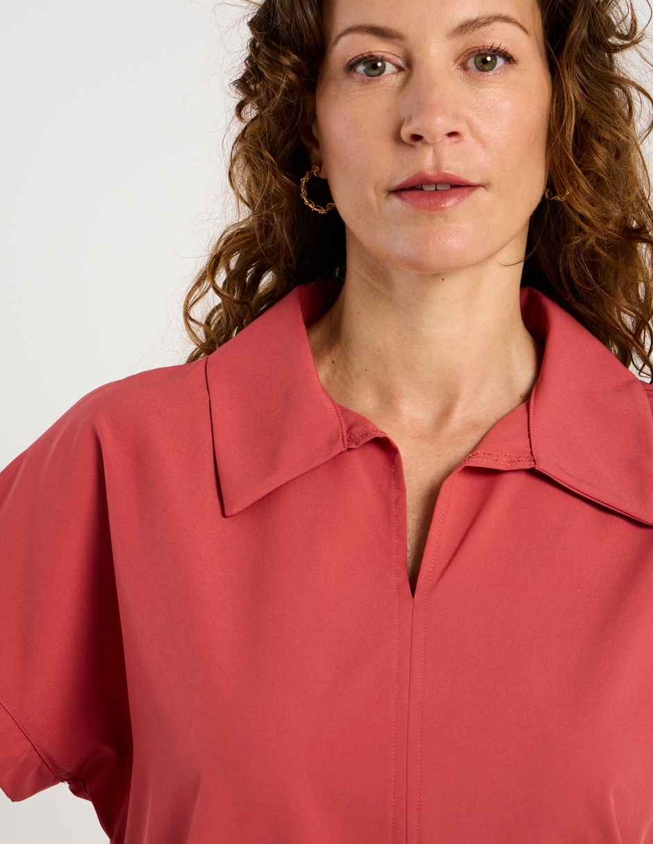 Blusa manga corta para mujer 4