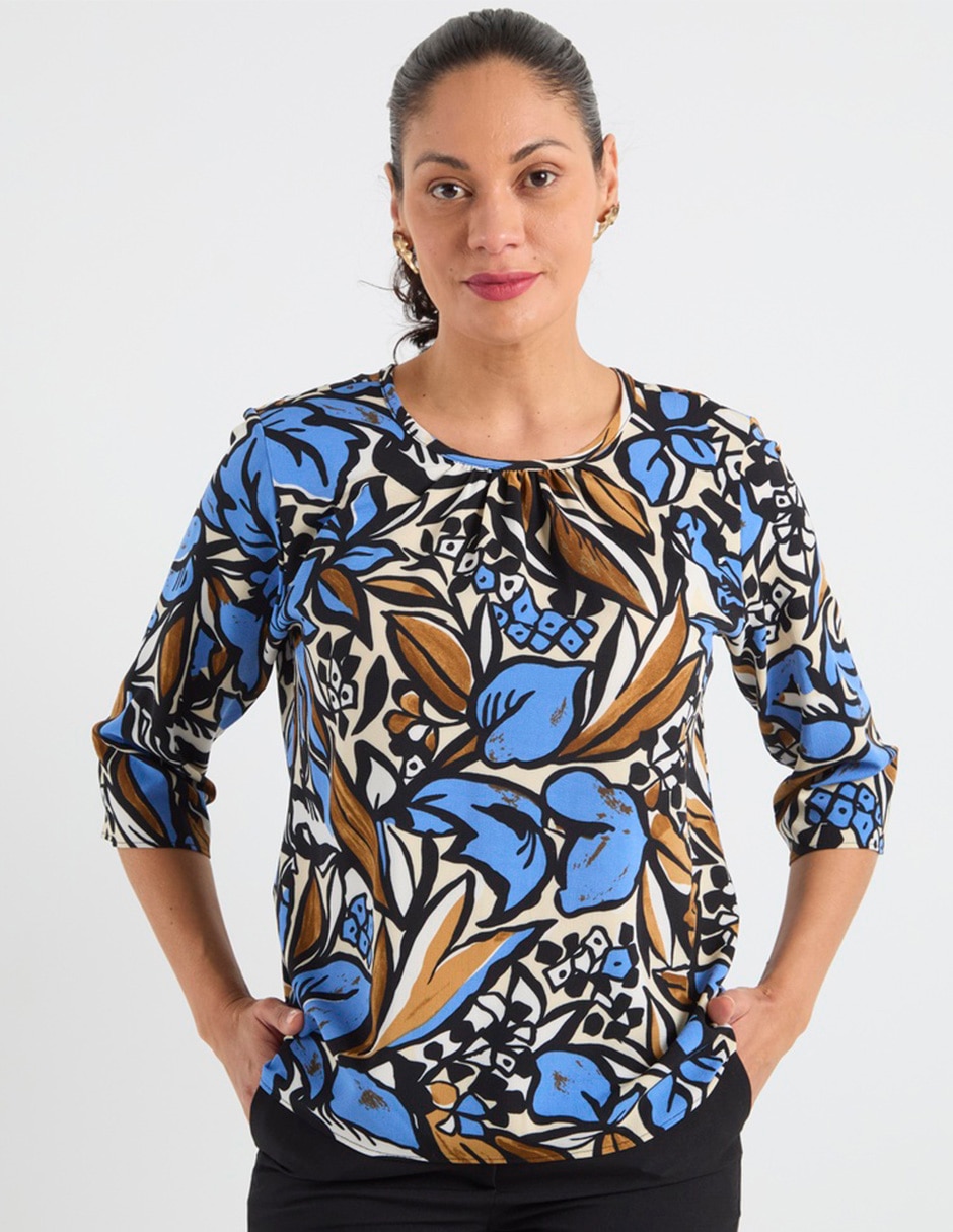 Blusa manga 3/4 para mujer Blusa manga 3/4 para mujer