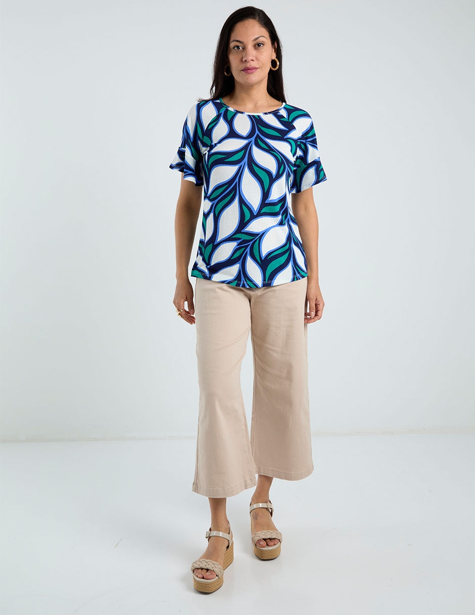 Blusa manga corta para mujer 3