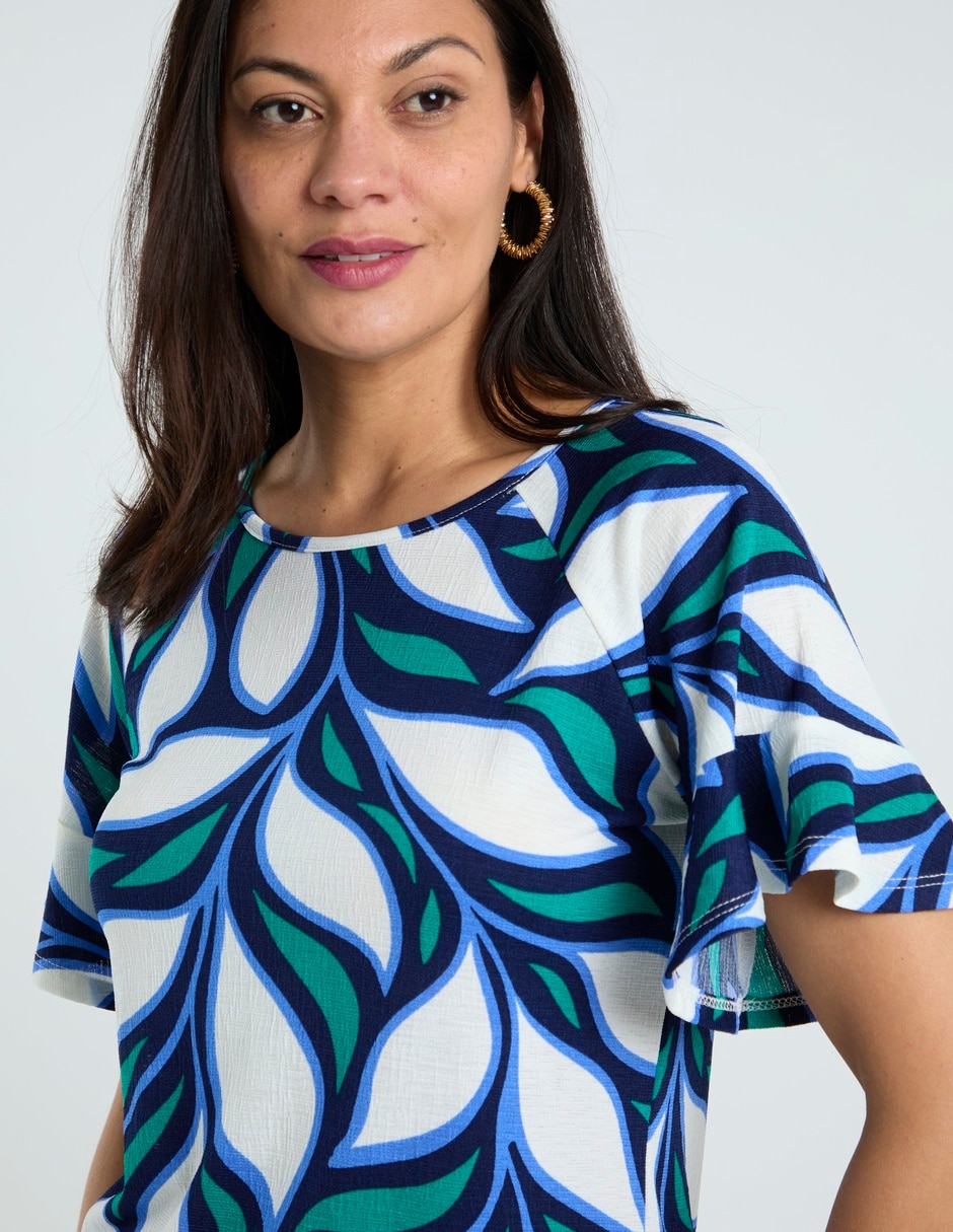 Blusa manga corta para mujer 4