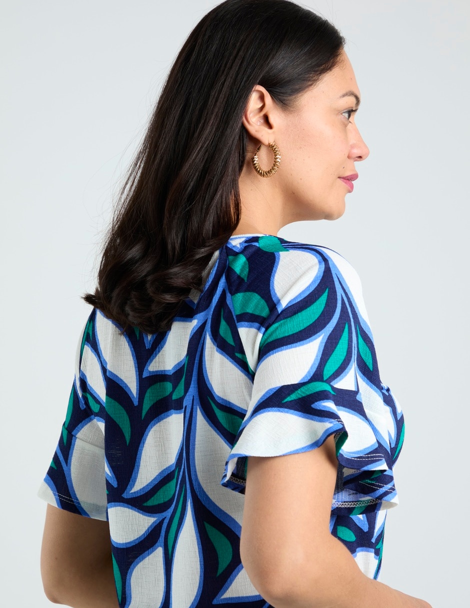 Blusa manga corta para mujer 5