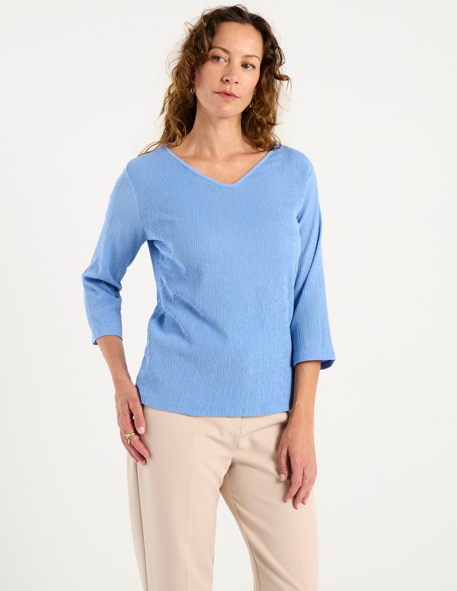 Blusa manga 3/4 para mujer Blusa manga 3/4 para mujer