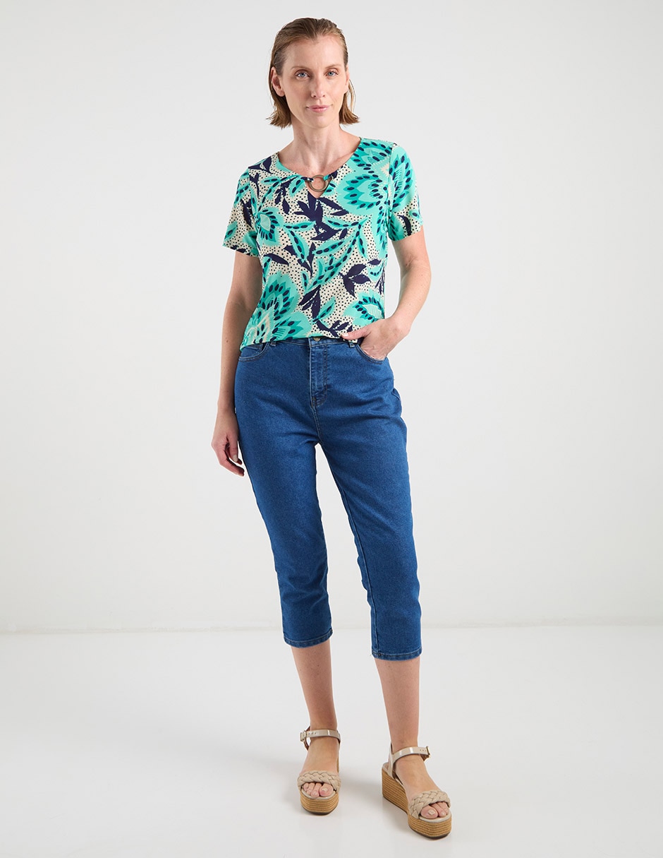 Blusa manga corta para mujer 3