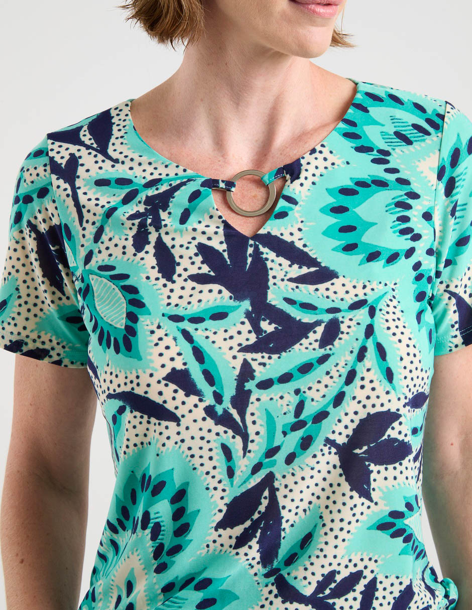 Blusa manga corta para mujer 5