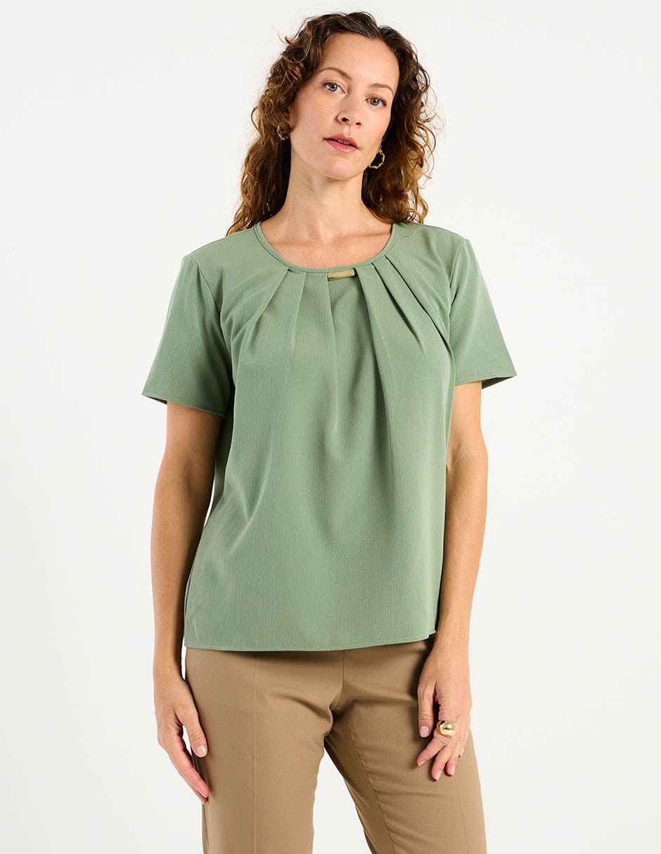 Blusa manga corta para mujer 2