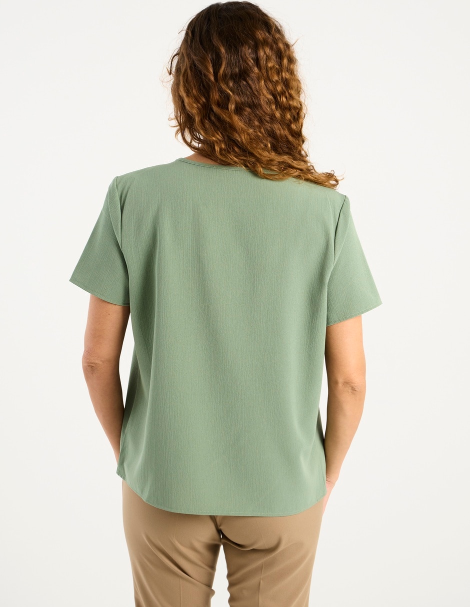 Blusa manga corta para mujer 6