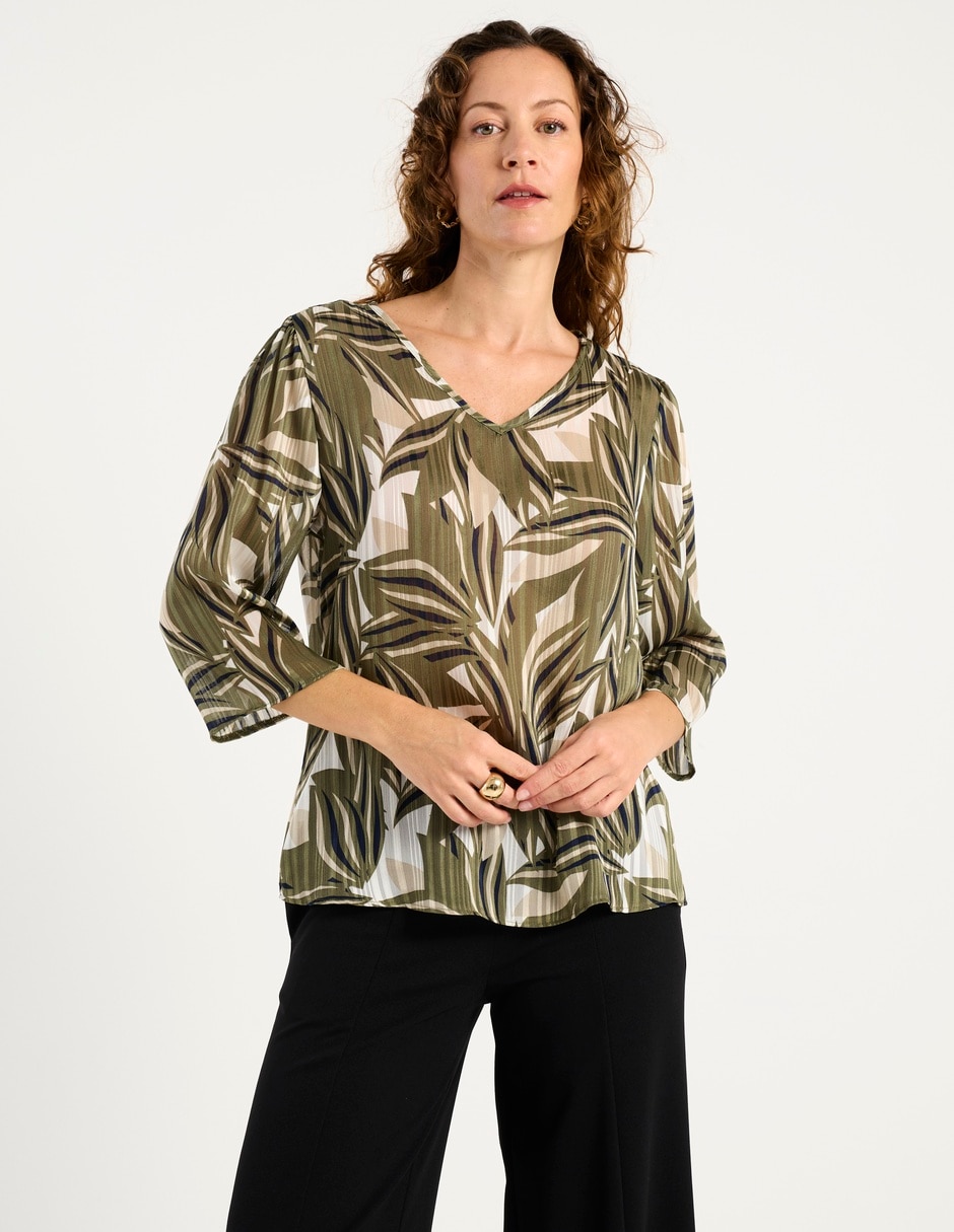 Blusa manga 3/4 para mujer
