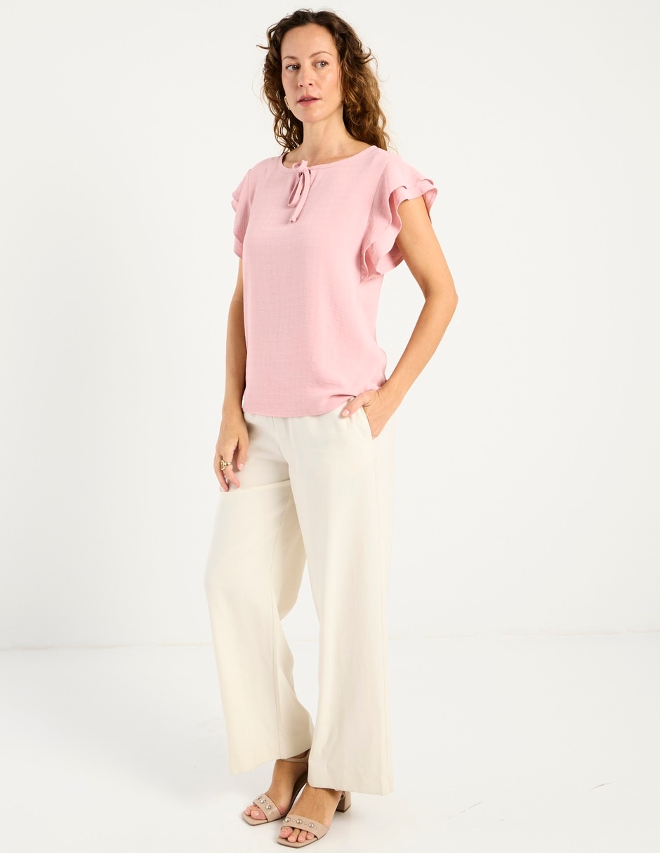 Blusa manga corta para mujer 3