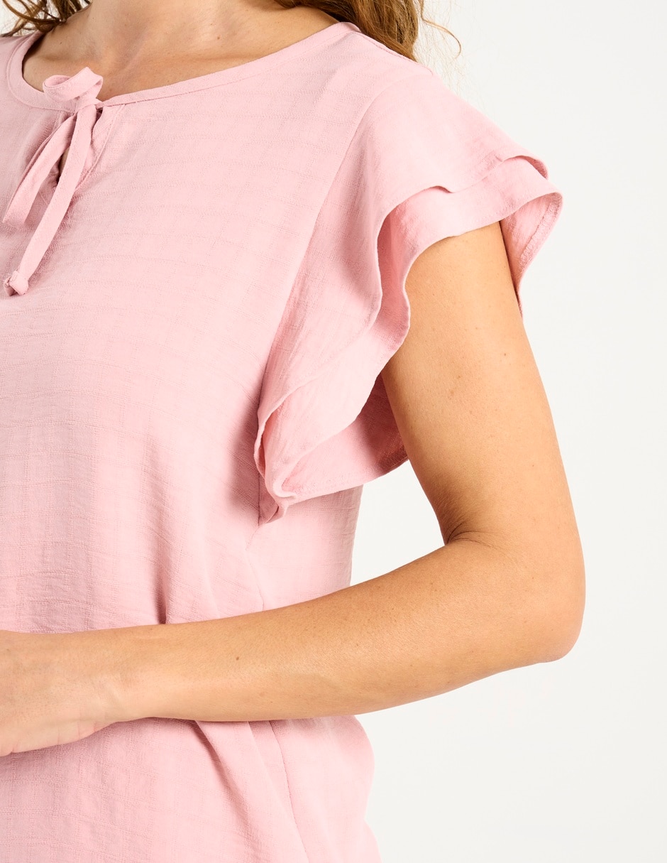 Blusa manga corta para mujer 5