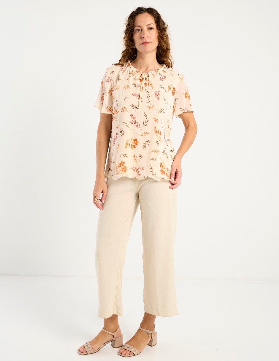 Blusa manga corta para mujer 3