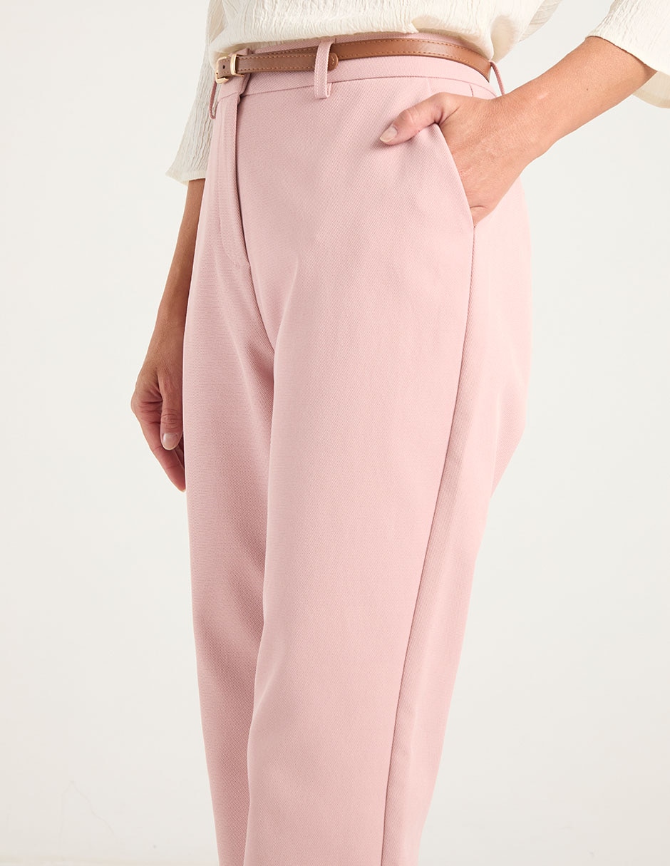 PANTALON LA MODE, 28, MALVA SUAVE LISO