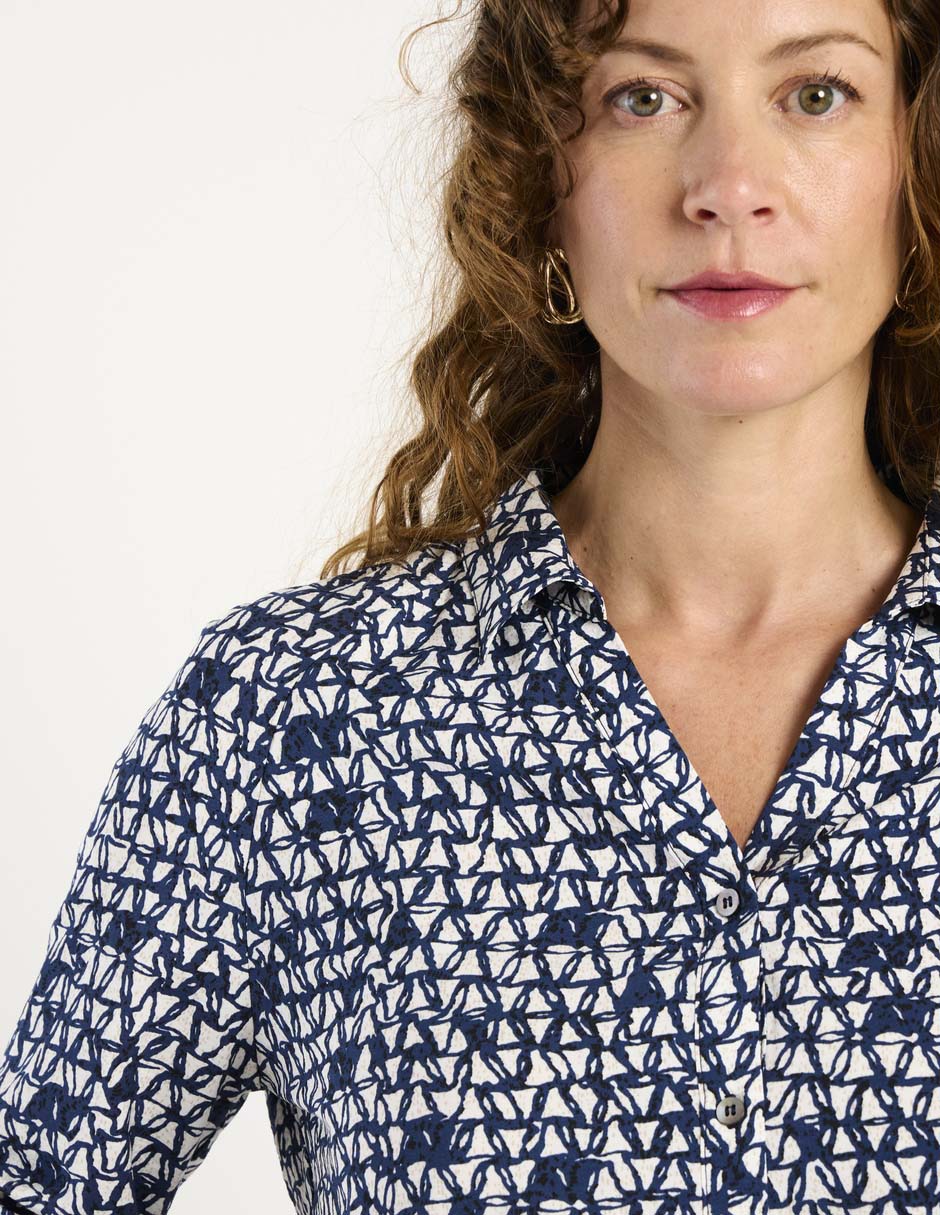Blusa camisera manga larga para mujer 3