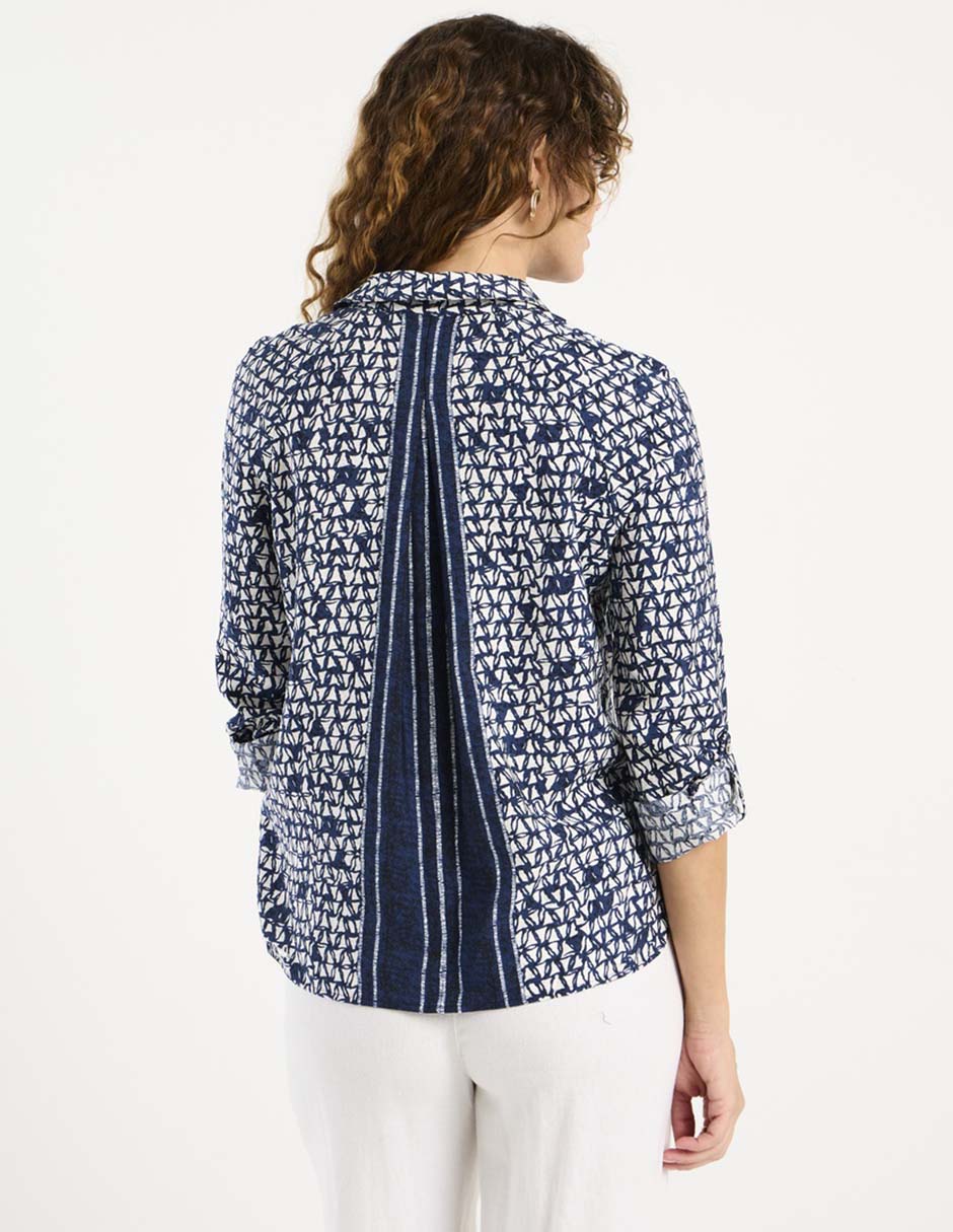 Blusa camisera manga larga para mujer 5