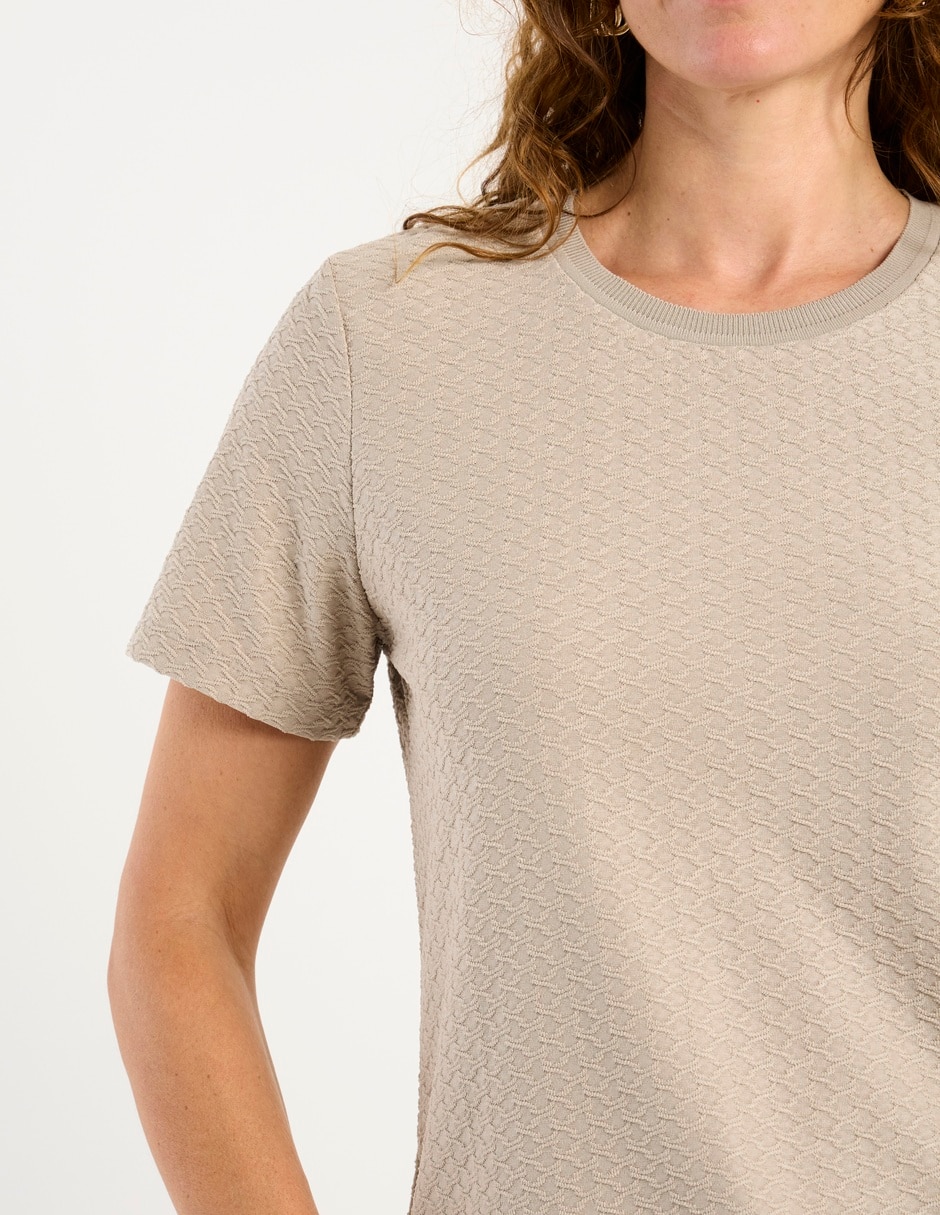 Blusa manga corta para mujer 4