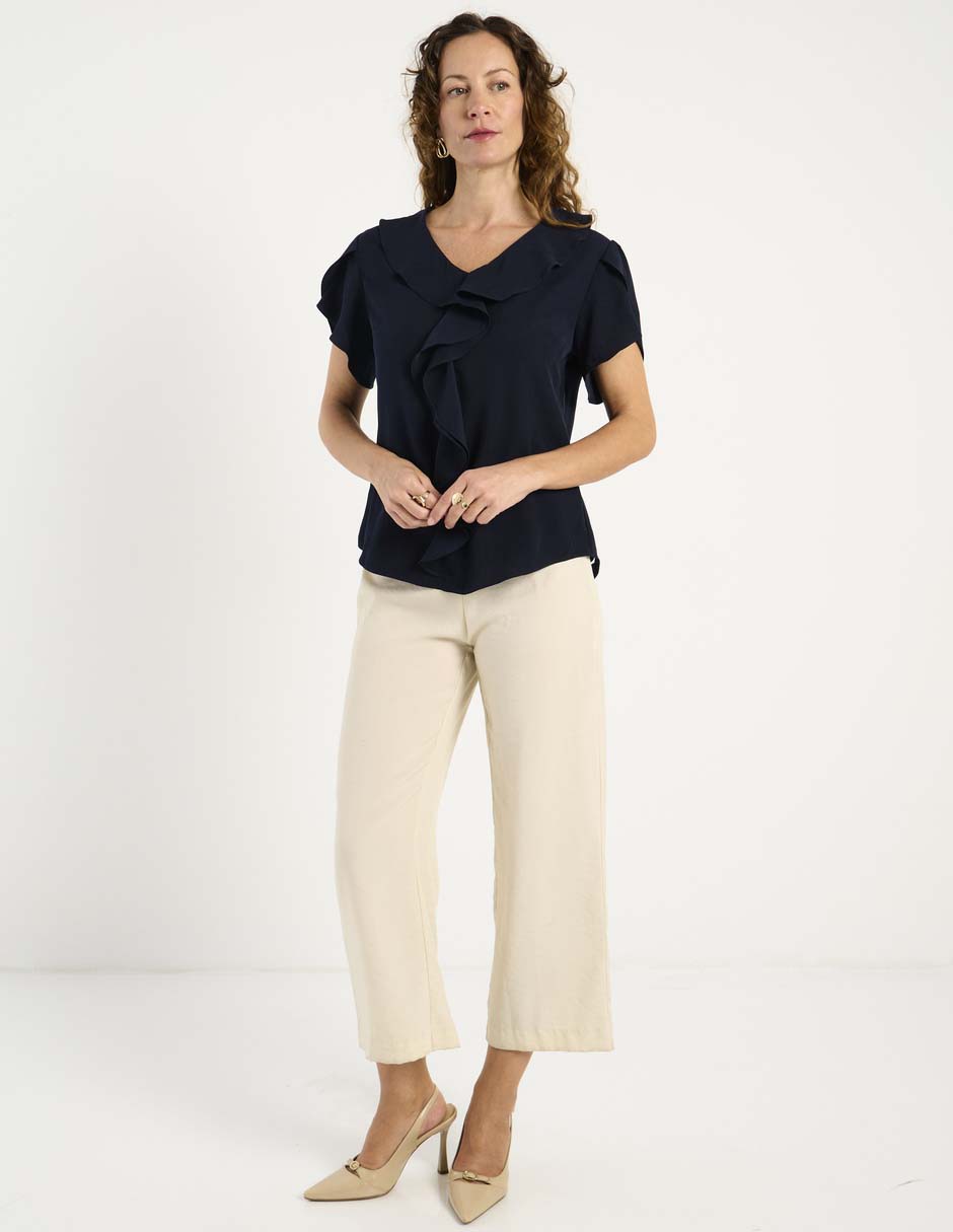 Blusa manga corta para mujer 3