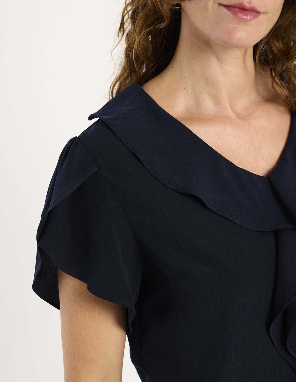 Blusa manga corta para mujer 4