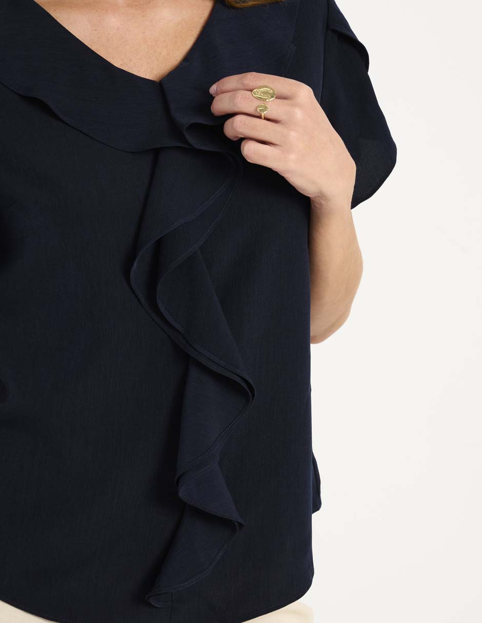 Blusa manga corta para mujer 5