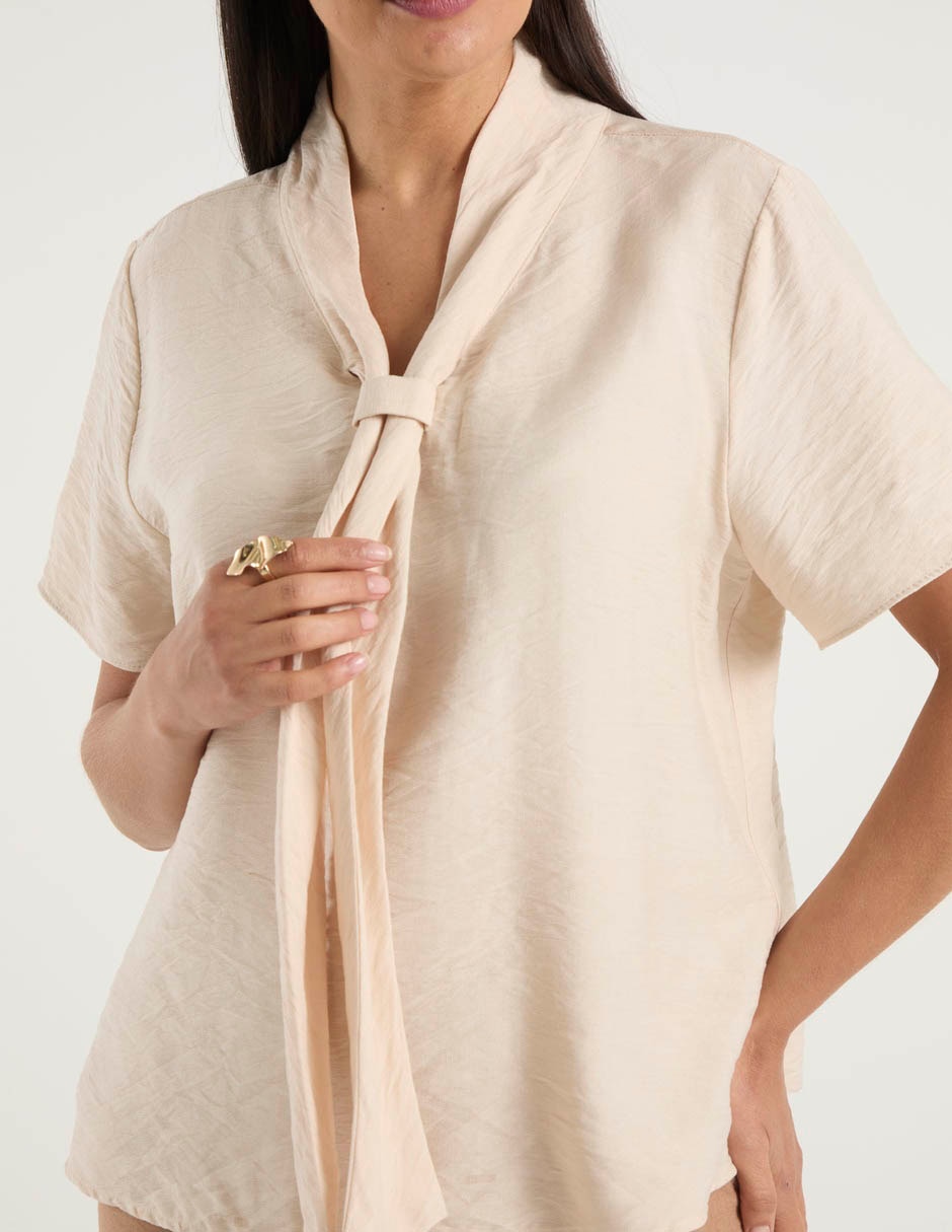Blusa manga corta para mujer 5
