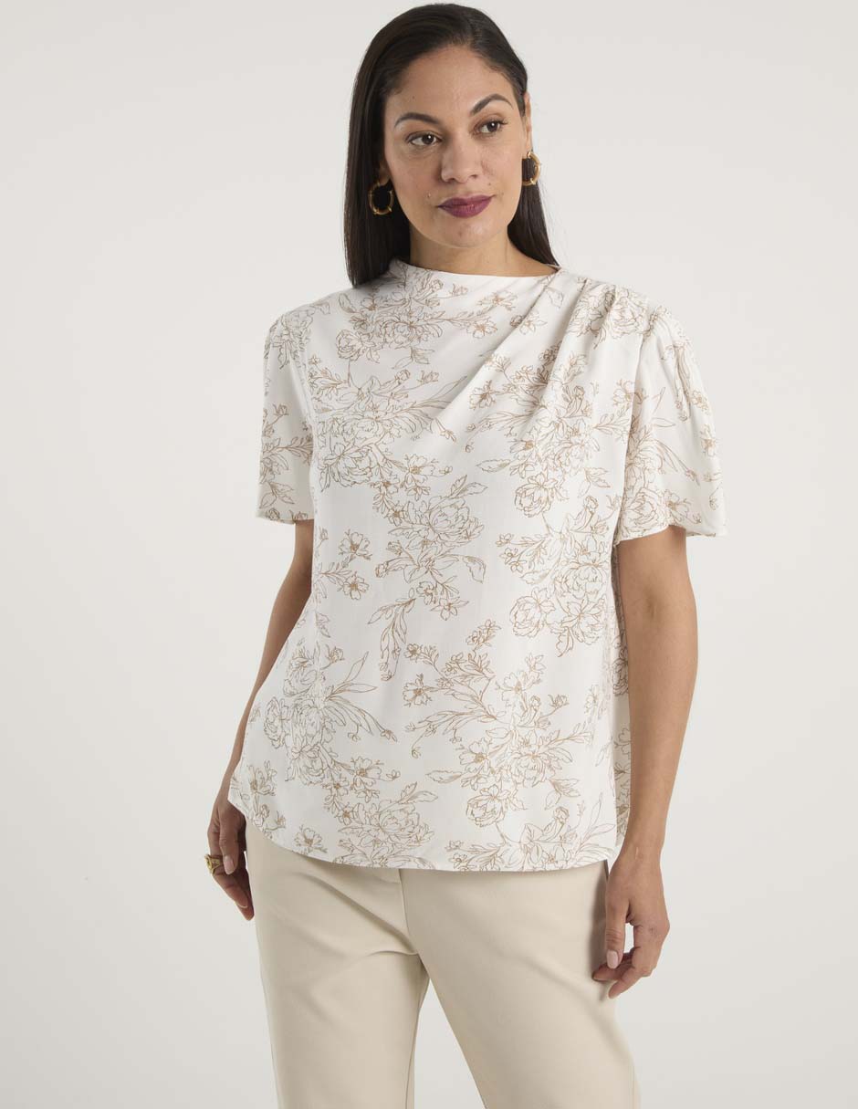 Blusa manga corta para mujer 2