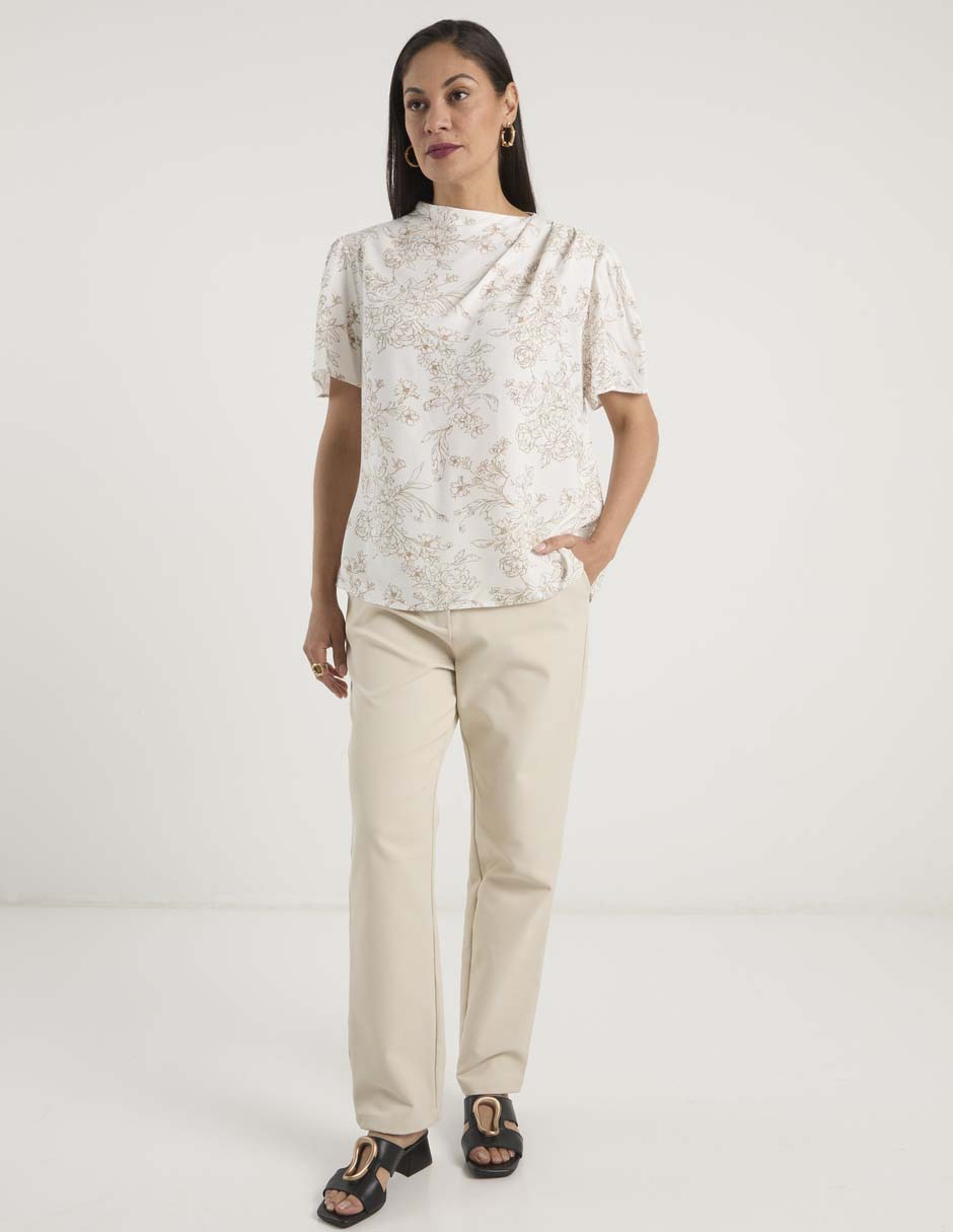 Blusa manga corta para mujer 3