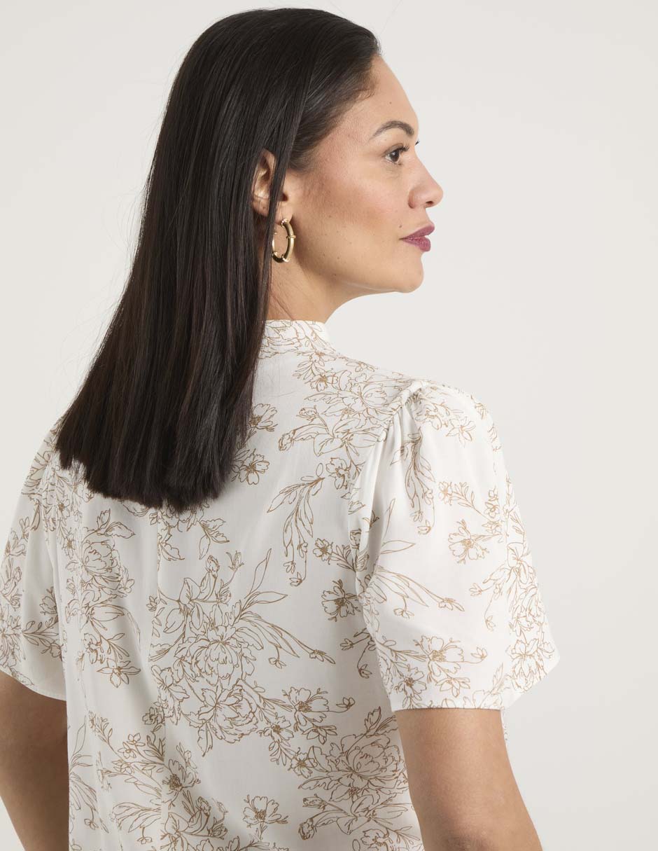 Blusa manga corta para mujer 5
