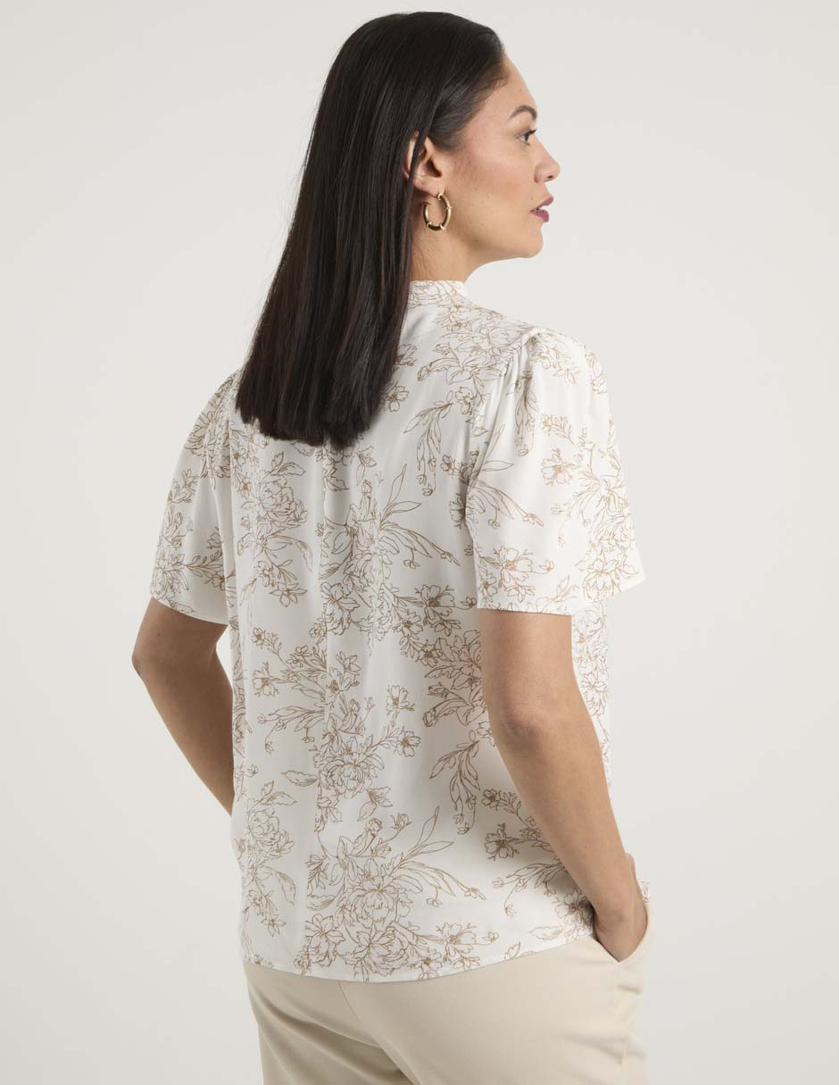 Blusa manga corta para mujer 6