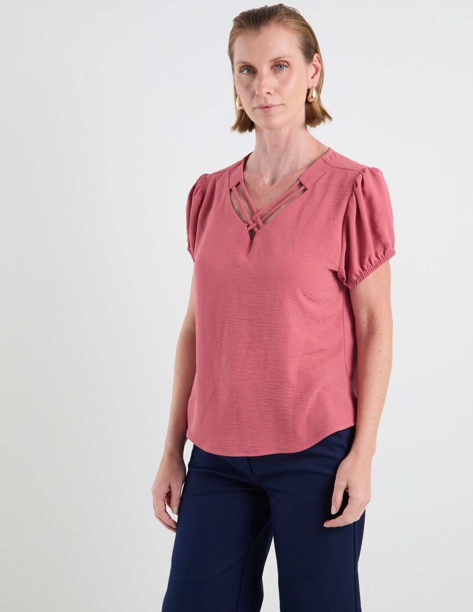 Blusa manga corta para mujer 2
