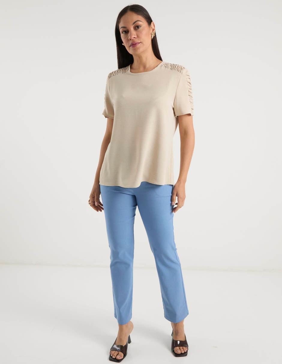 Blusa manga corta para mujer 3