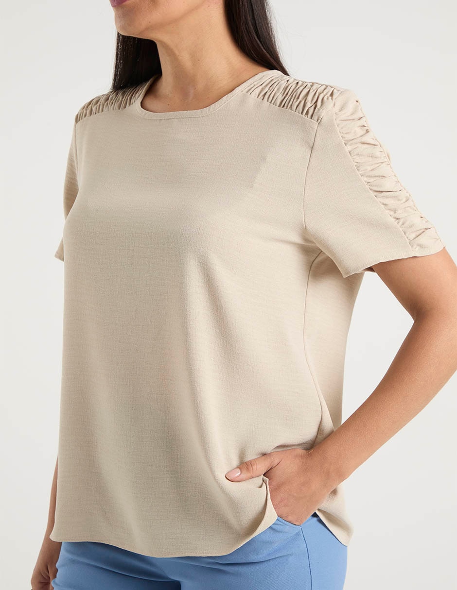Blusa manga corta para mujer 5