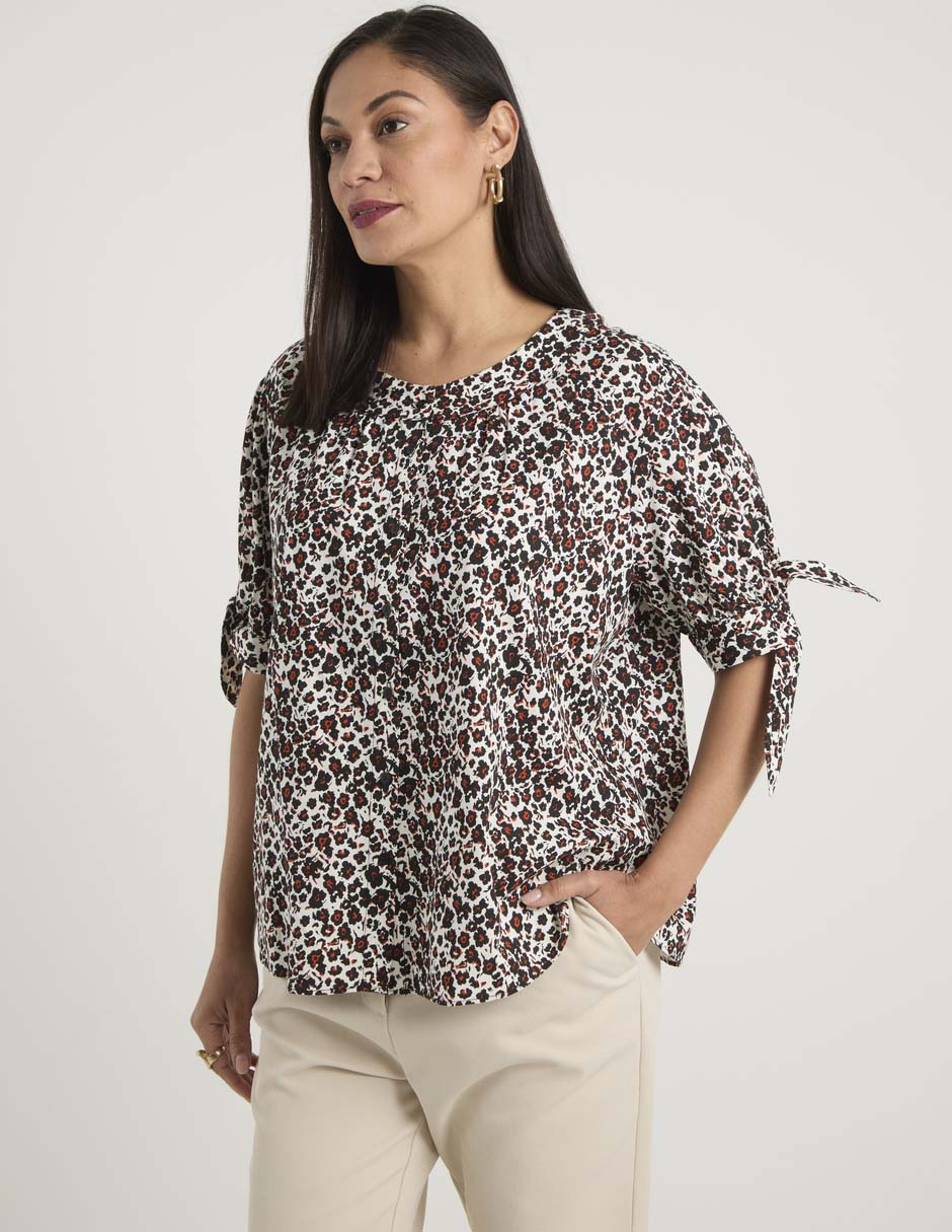 Blusa manga al codo para mujer 2
