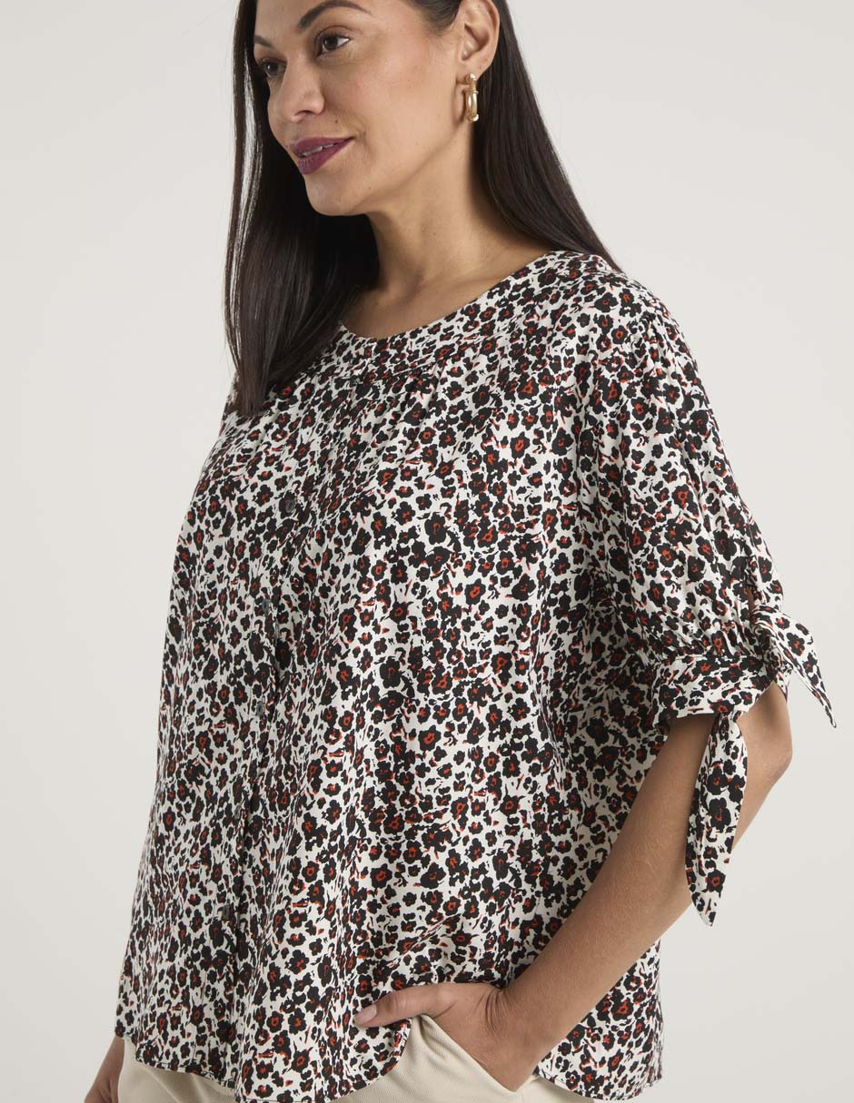 Blusa manga al codo para mujer 5